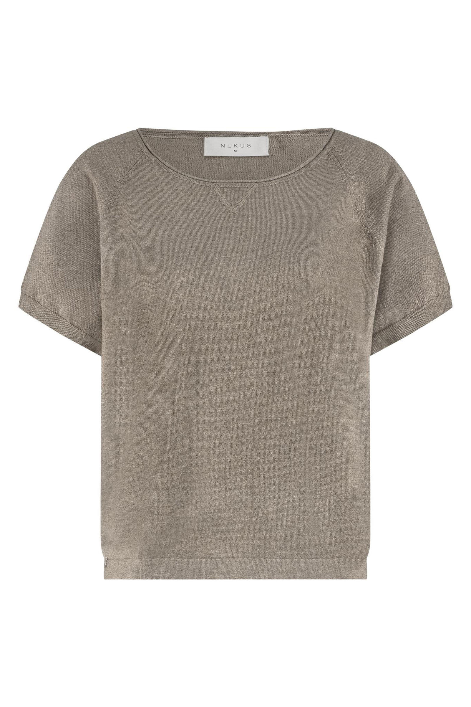 Dames blouse mouwloos bruin