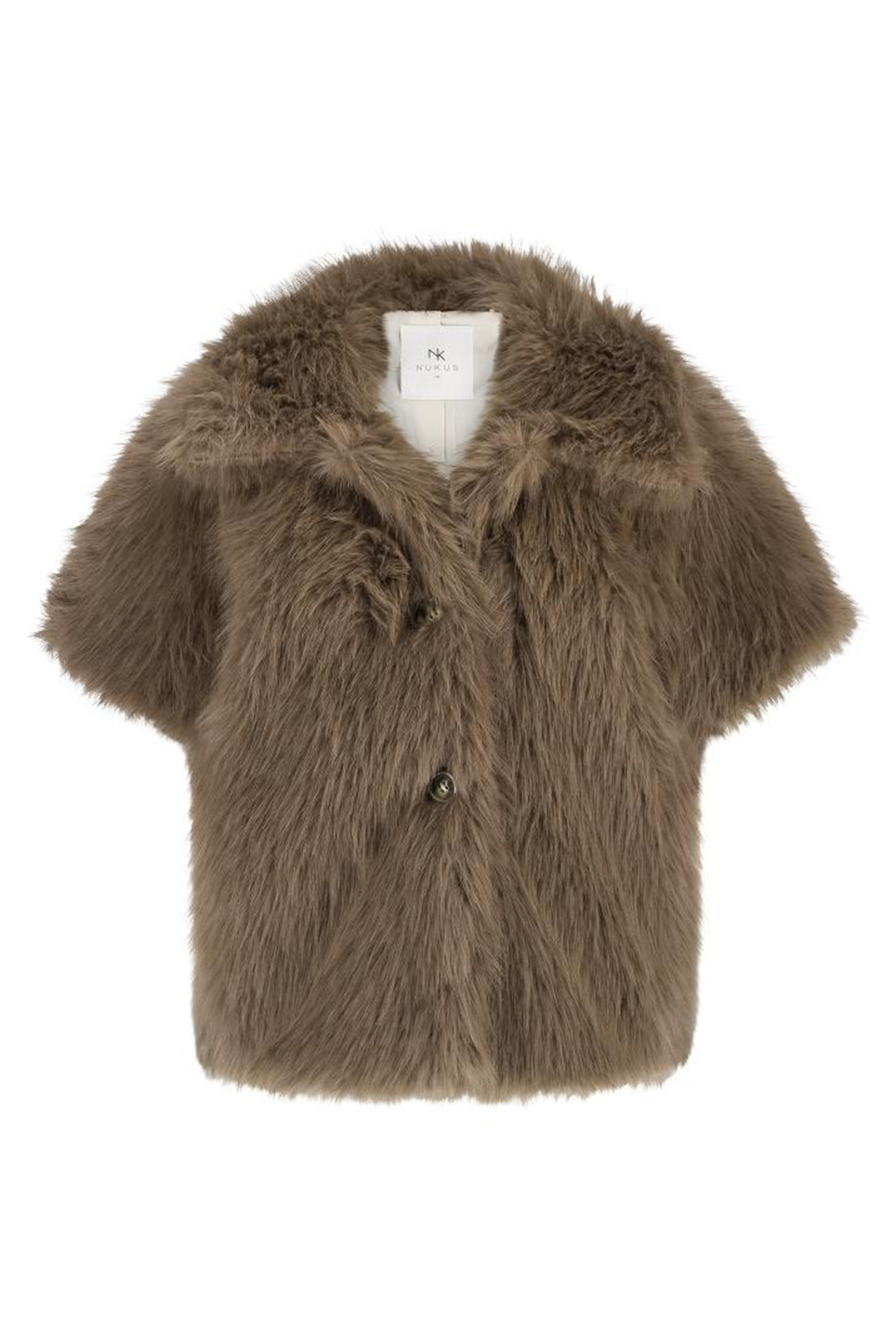 Dames vest bruin