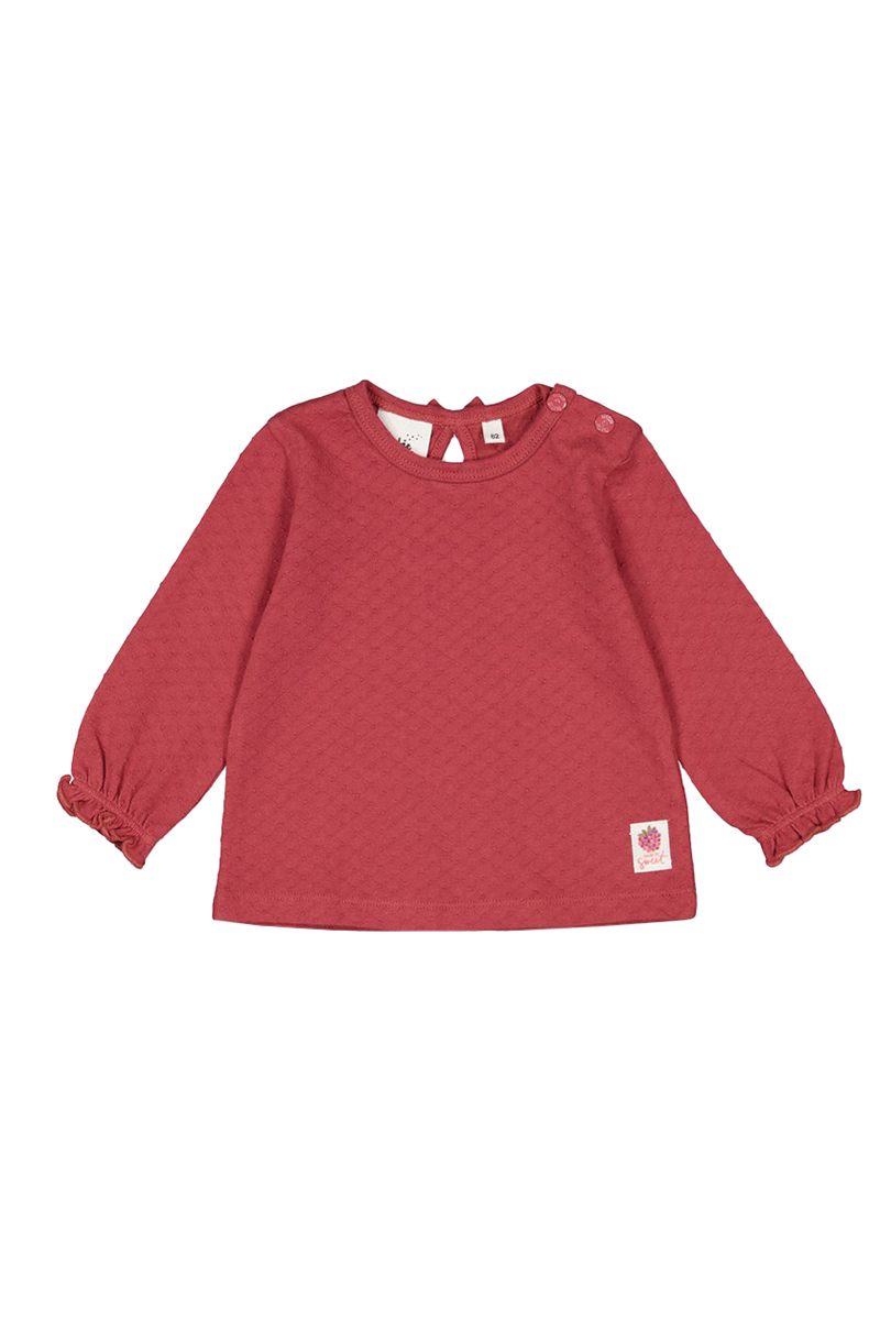 Baby t-shirt lange mouw rood