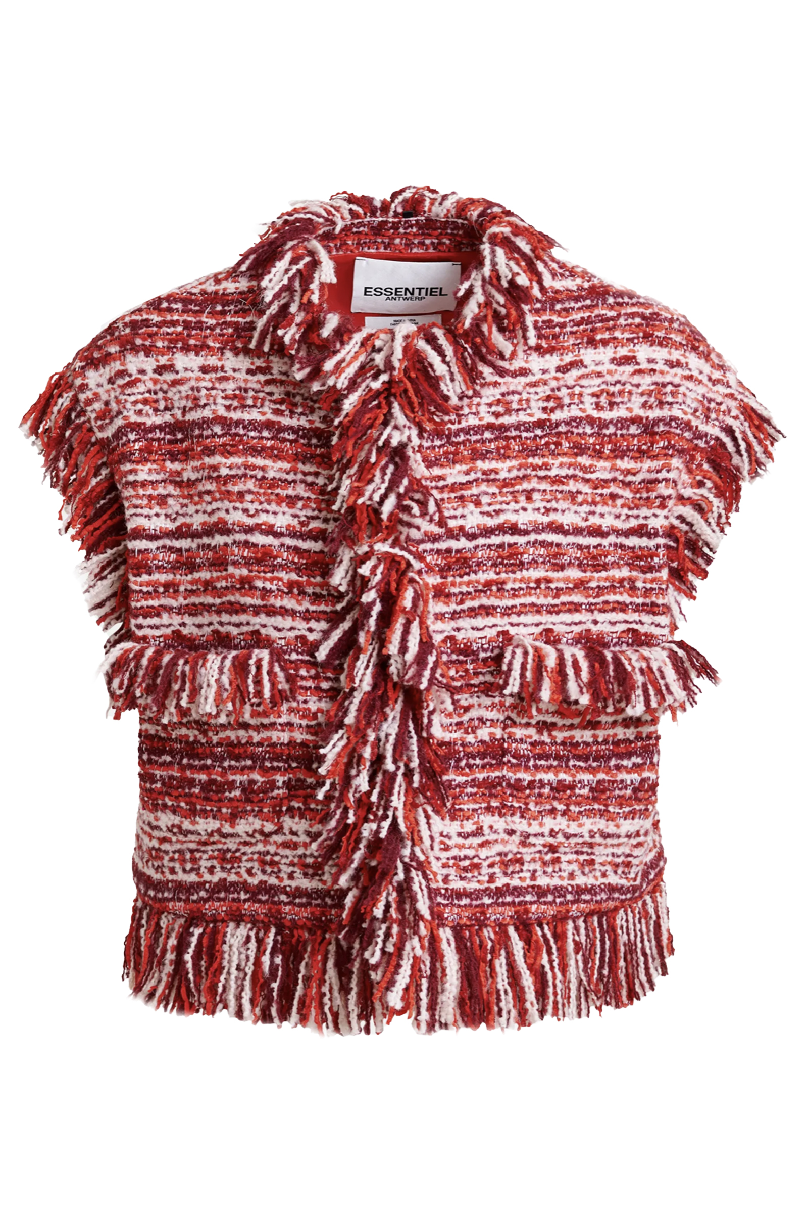 Dames gilet rood