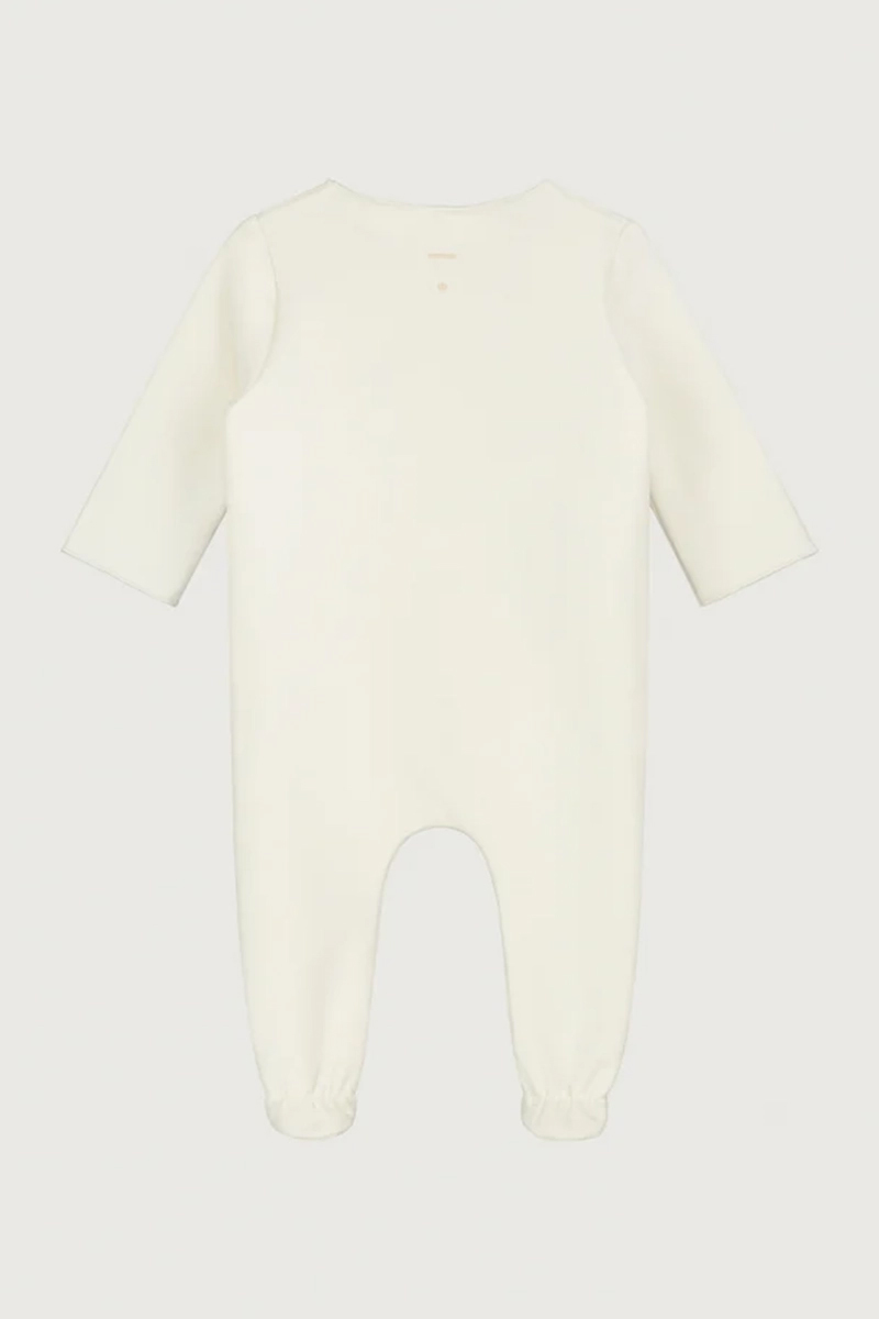 Gray Label Newborn suit with snaps Ecru-1 2