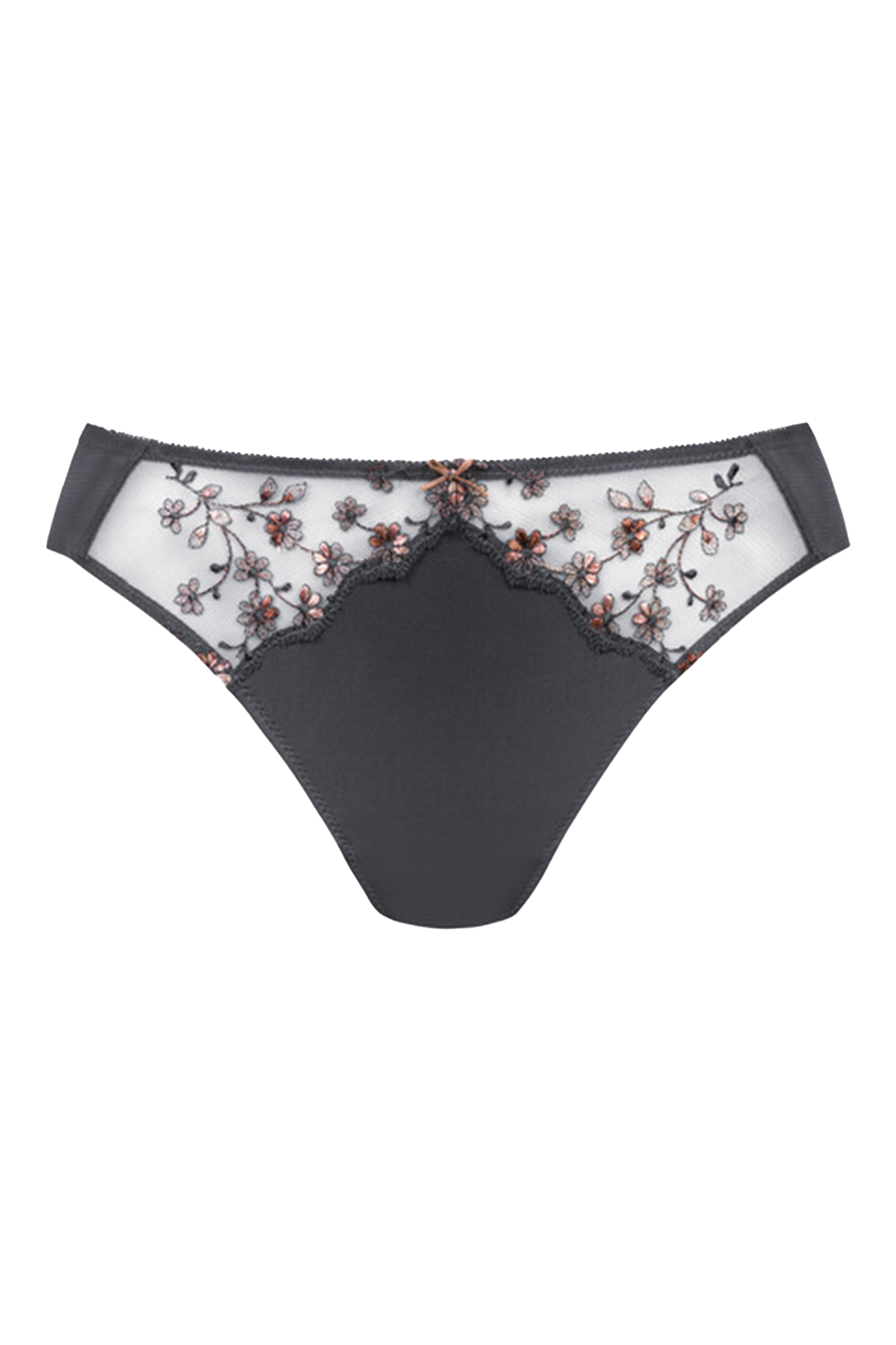Lingerie dames string grijs