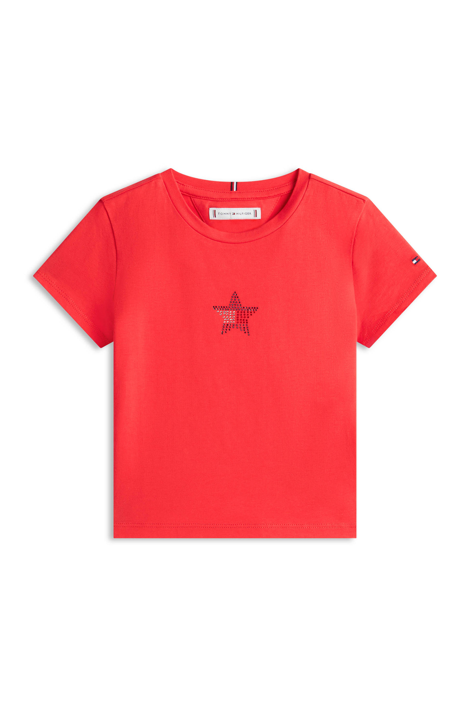 Meisjes t-shirt korte mouw rood