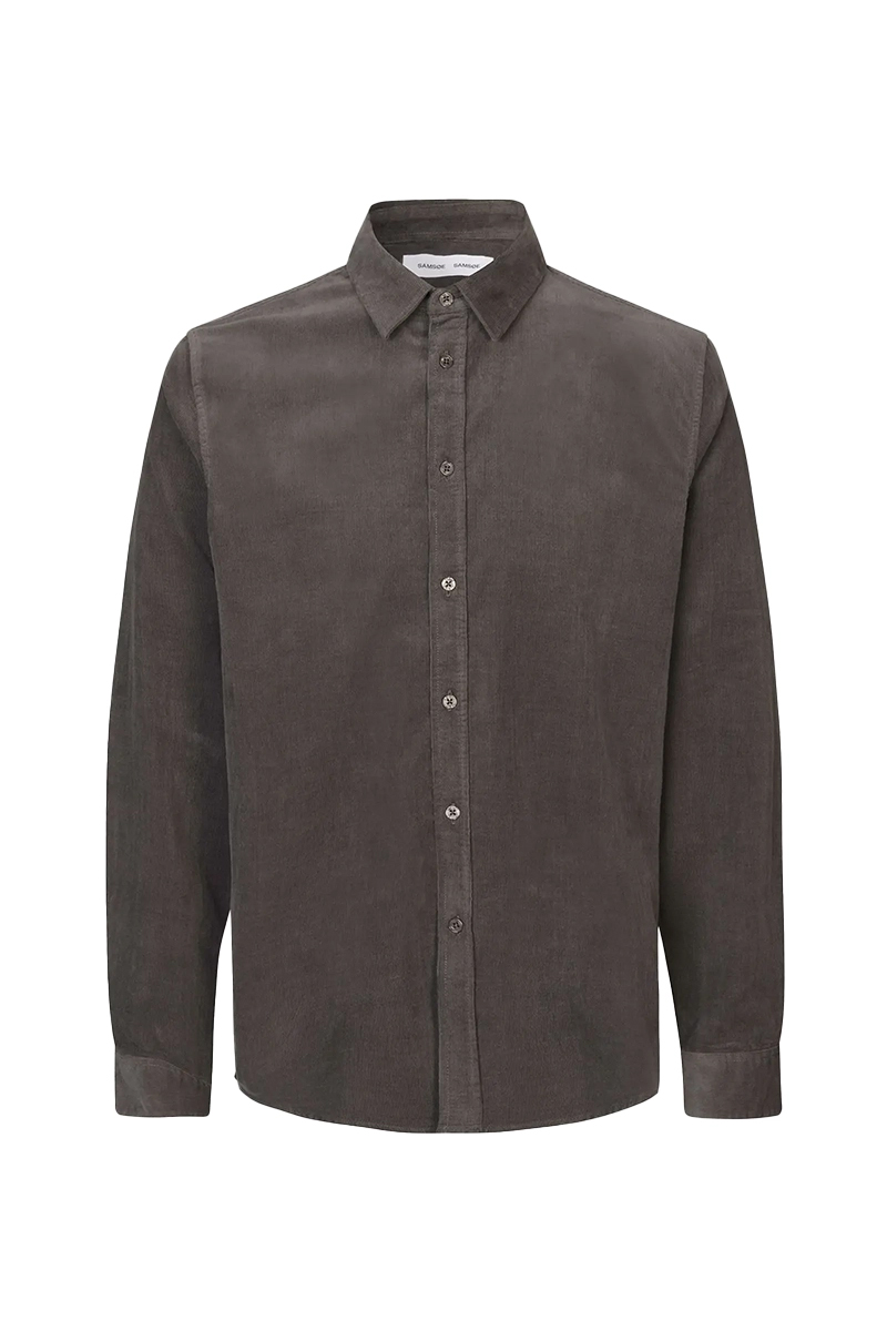 Heren overhemd lm casual grijs