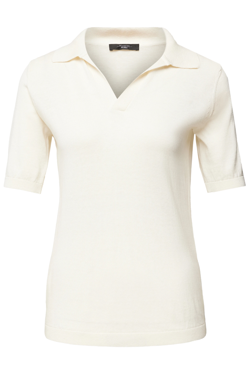 Dames polo ecru