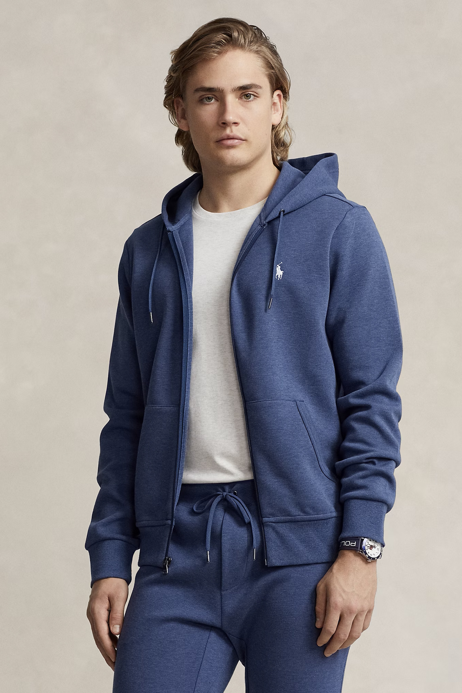 Heren vest blauw