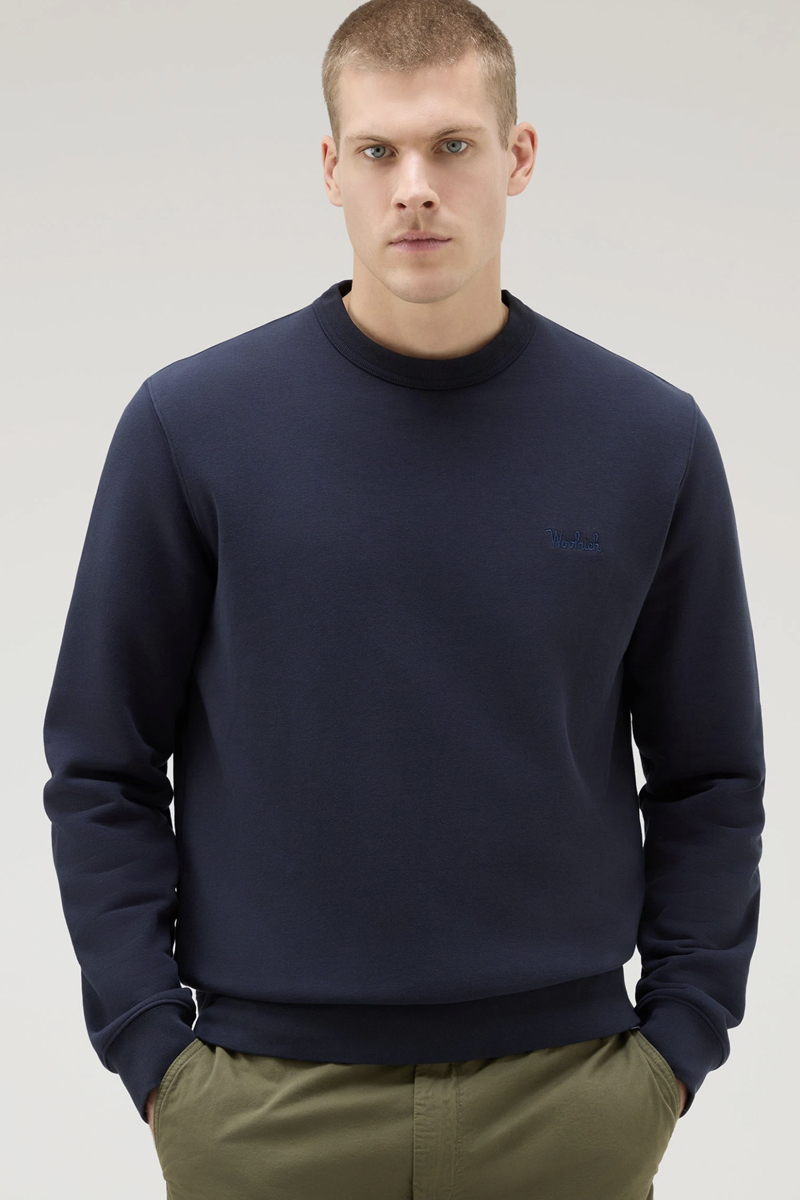 Heren sweater blauw