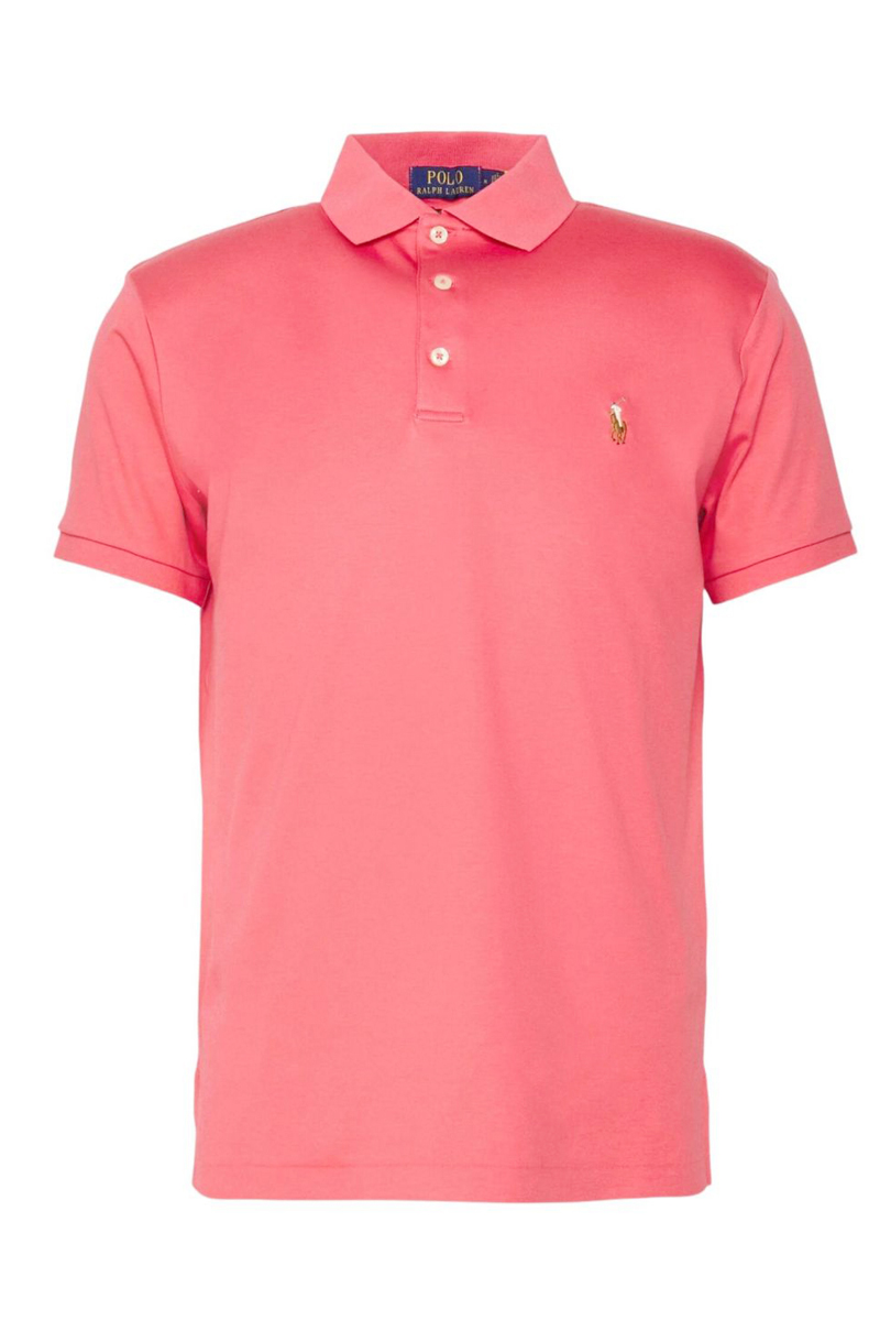 Heren polo korte mouw rood