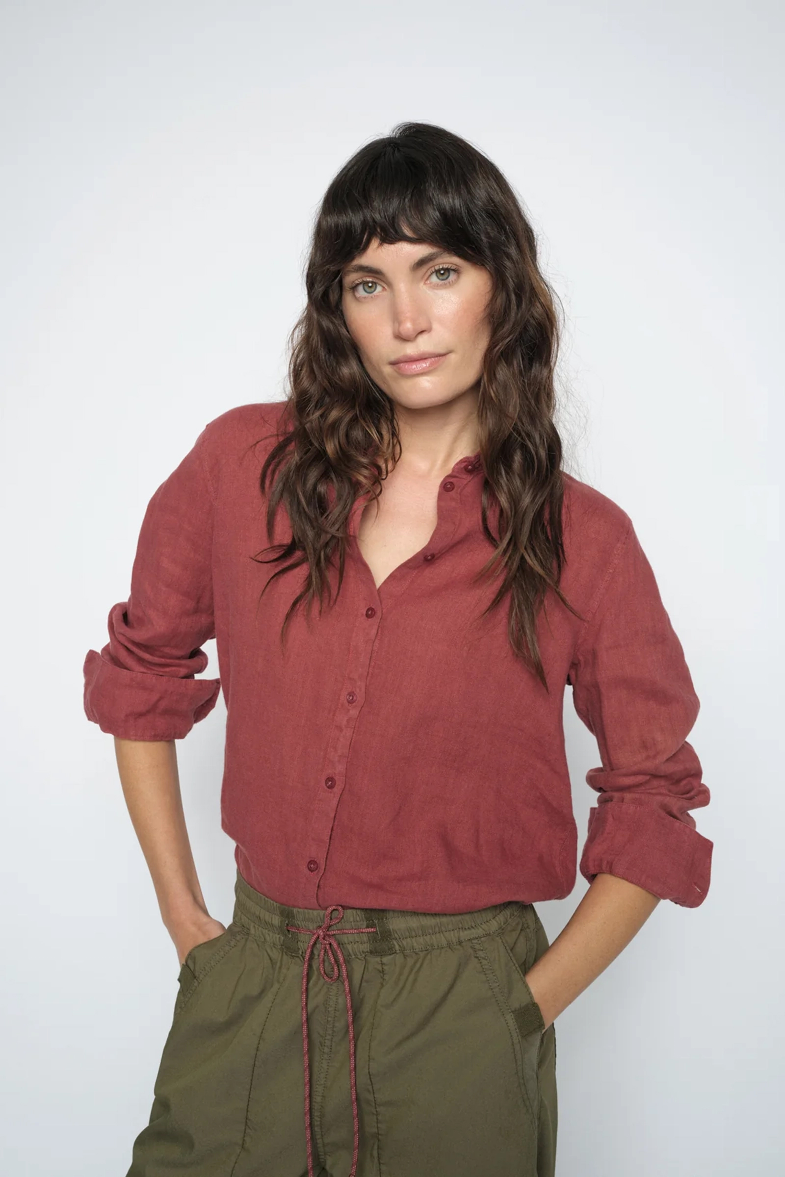 Dames jeans rood