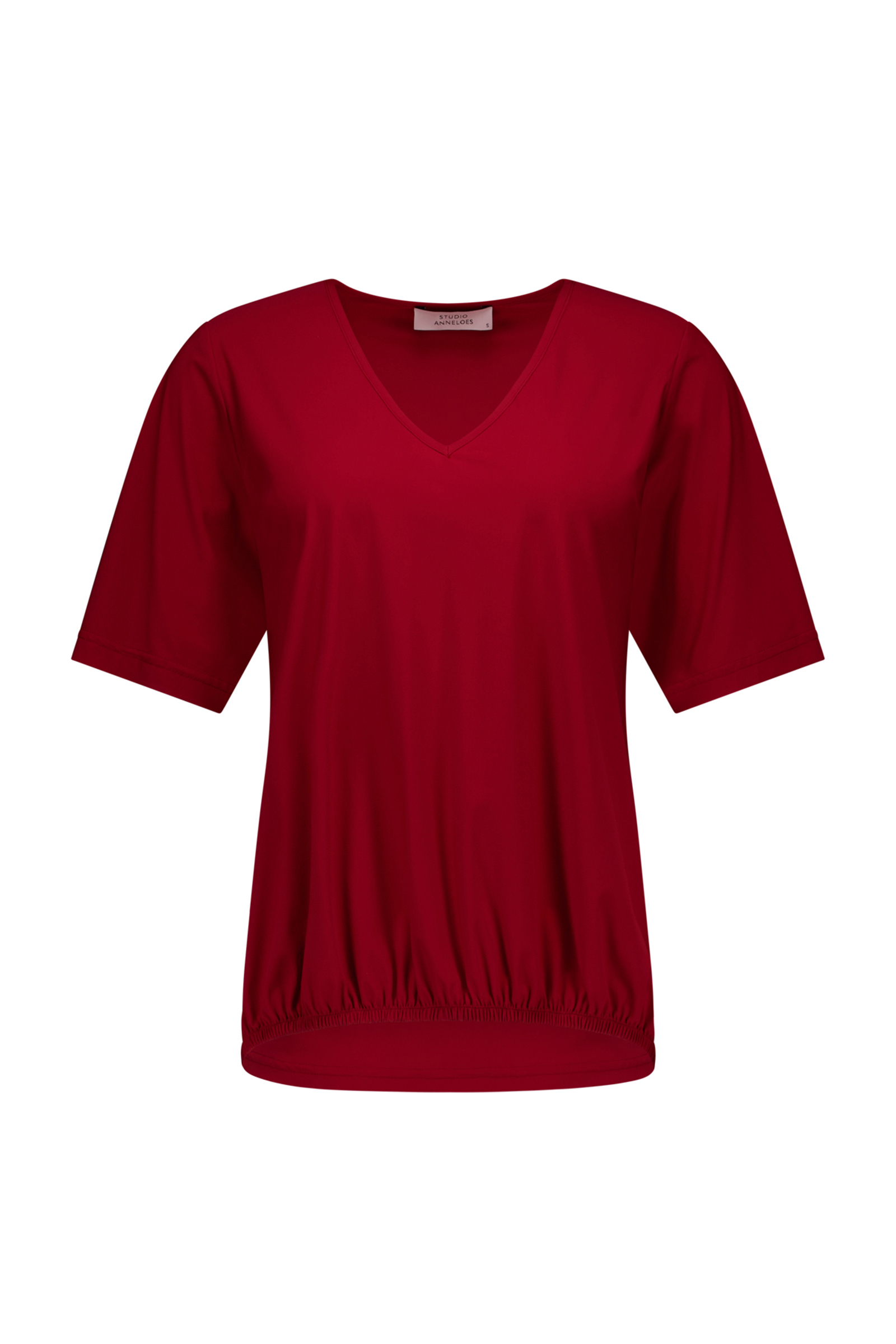 Dames t-shirt korte mouw rood