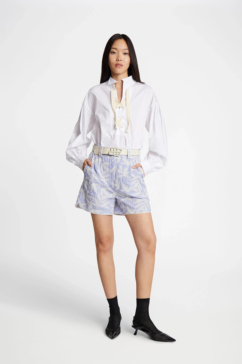 Dames short blauw