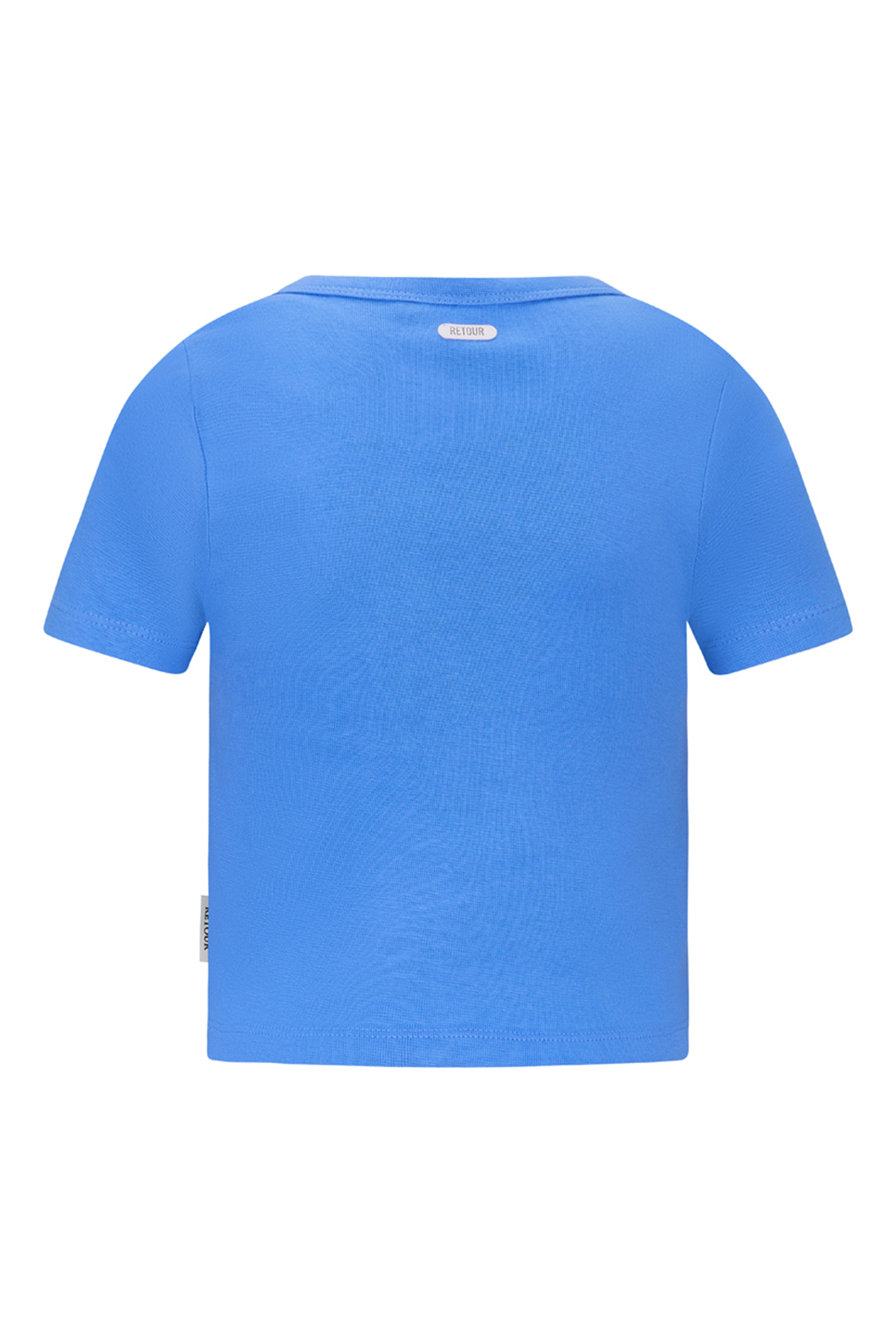 Meisjes t-shirt korte mouw blauw