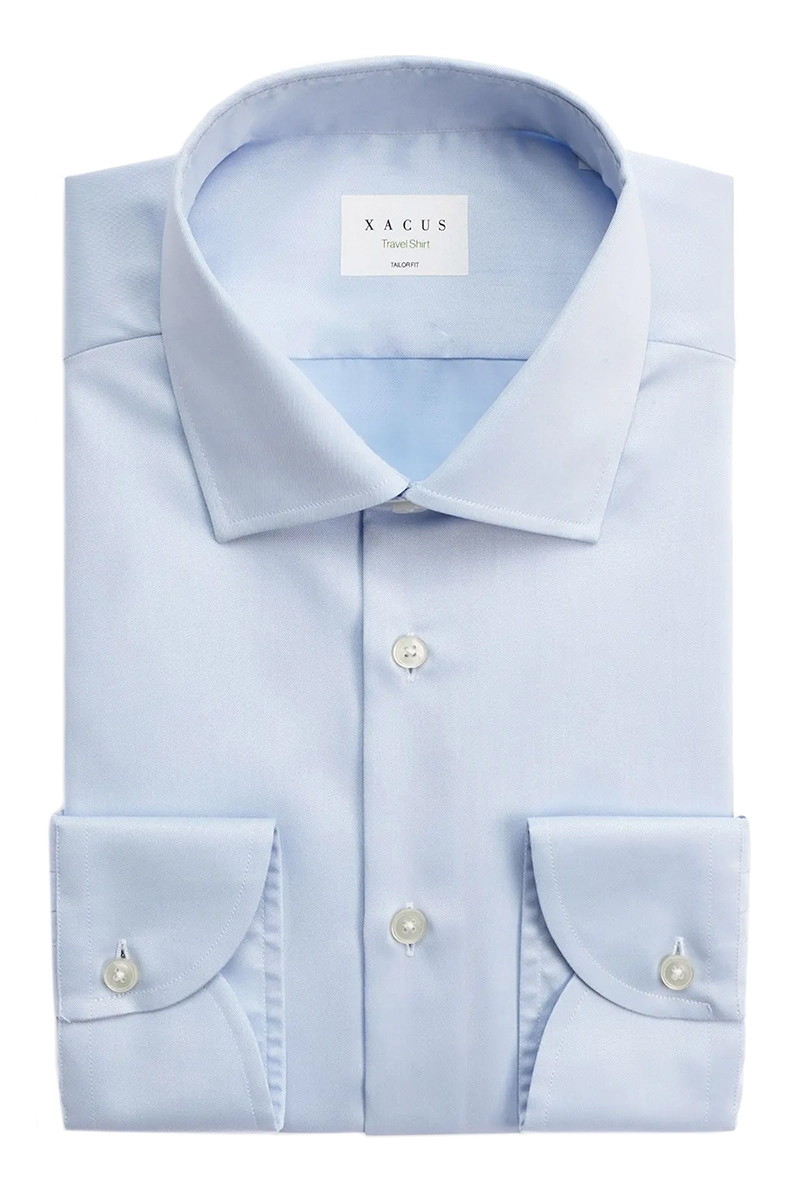 Heren overhemd lm dressual blauw