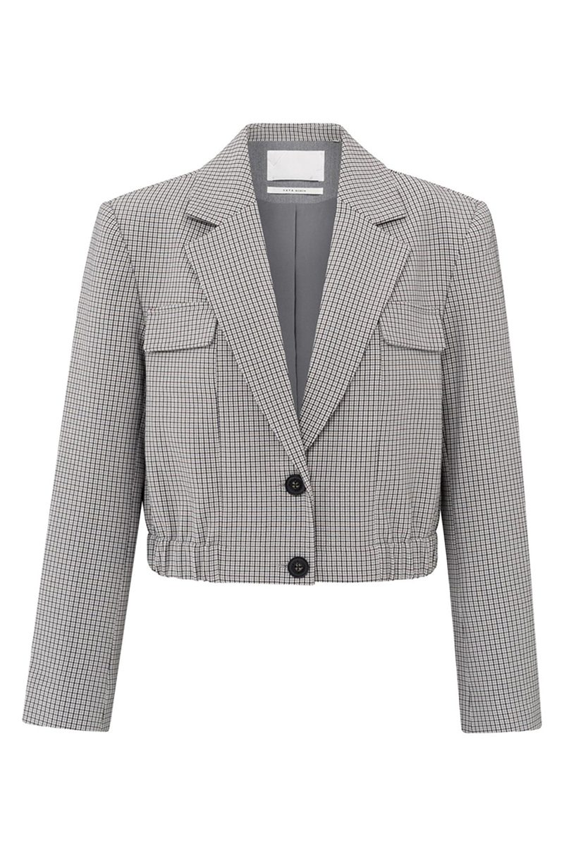 Dames blazer grijs