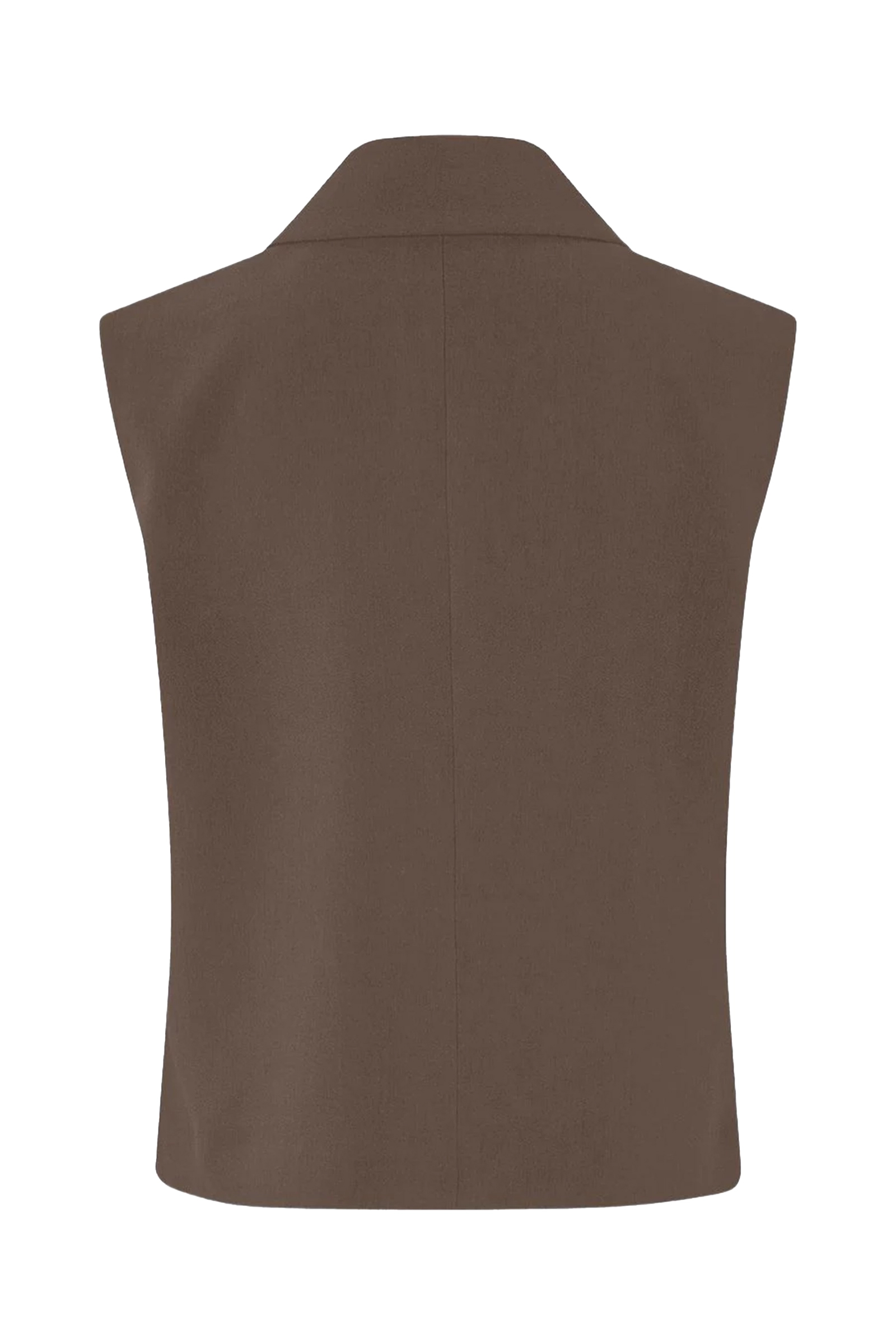 Dames gilet bruin