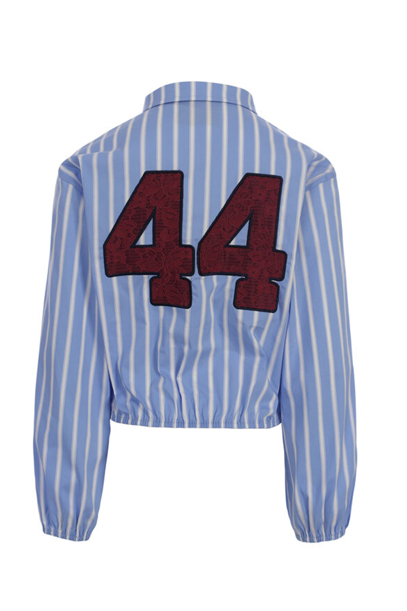 Meisjes blouse lange mouw blauw