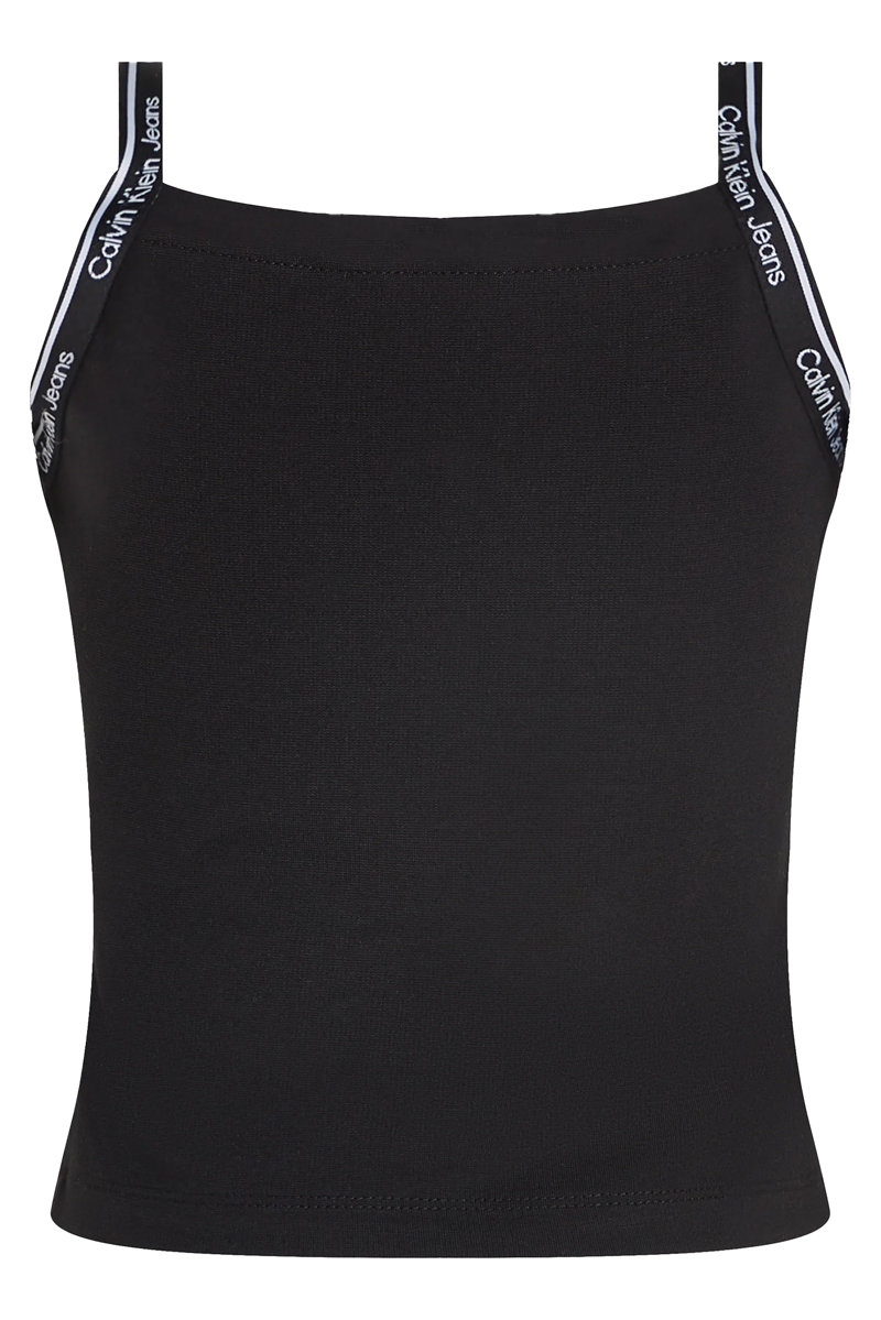Calvin Klein Logo tape strap punto top Zwart-1 2