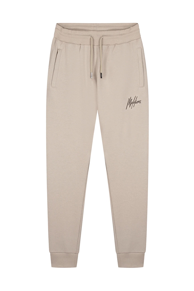 Malelions Striped Signature Sweatpants bruin/beige-1 1