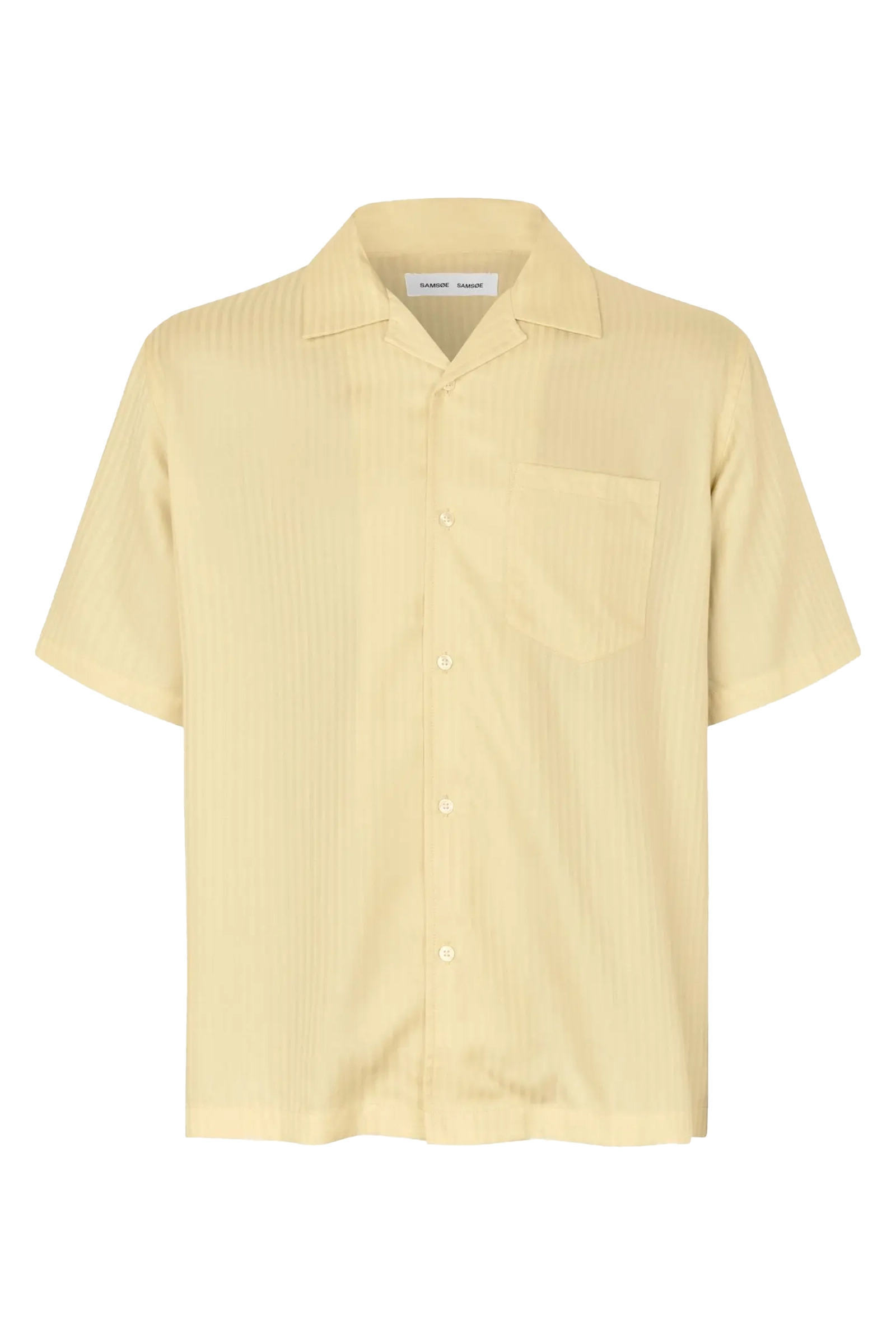 Heren overhemd km casual geel