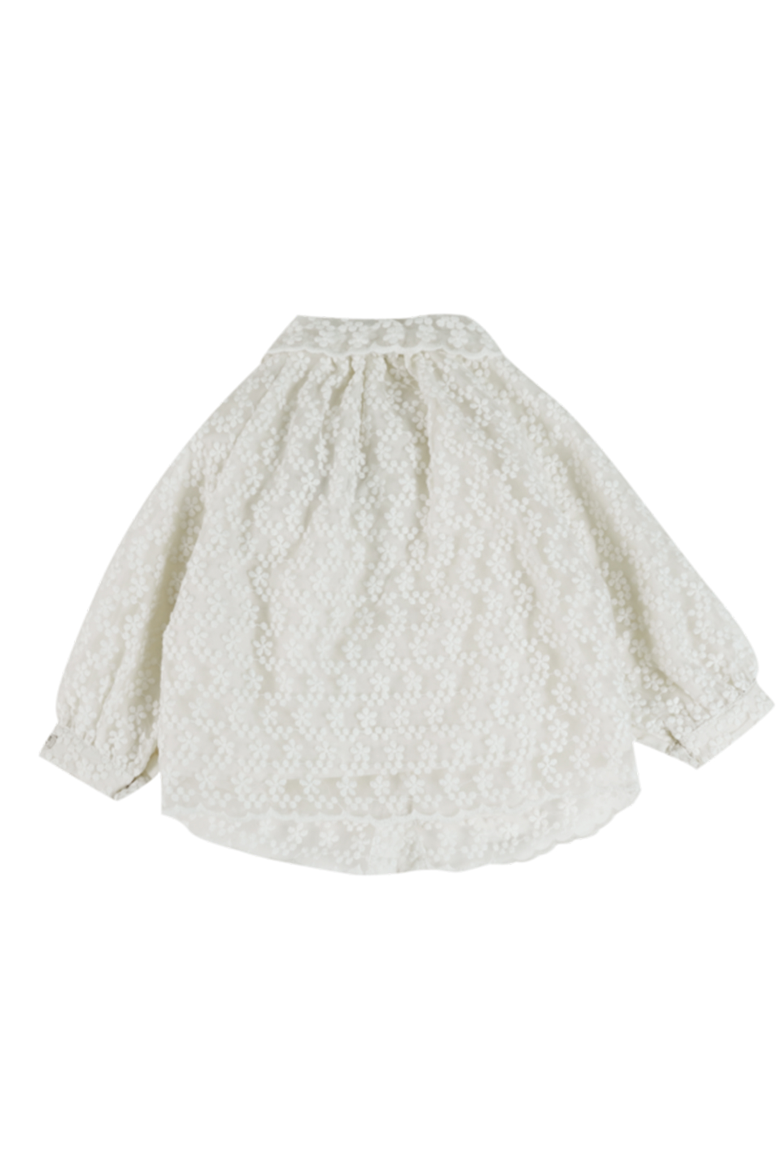 Baby blouse/overhemd ecru