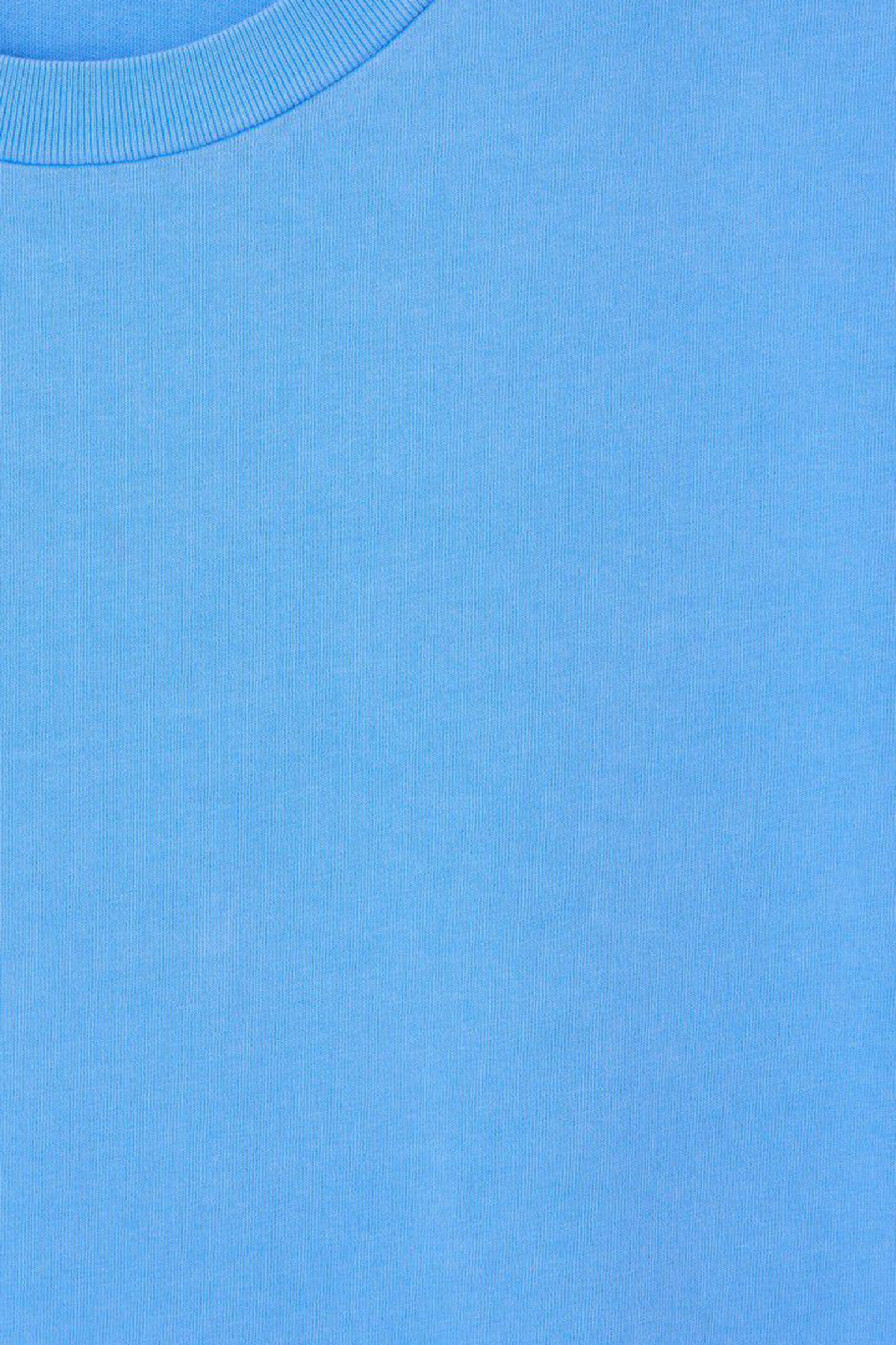 Heren t-shirt kortemouw blauw