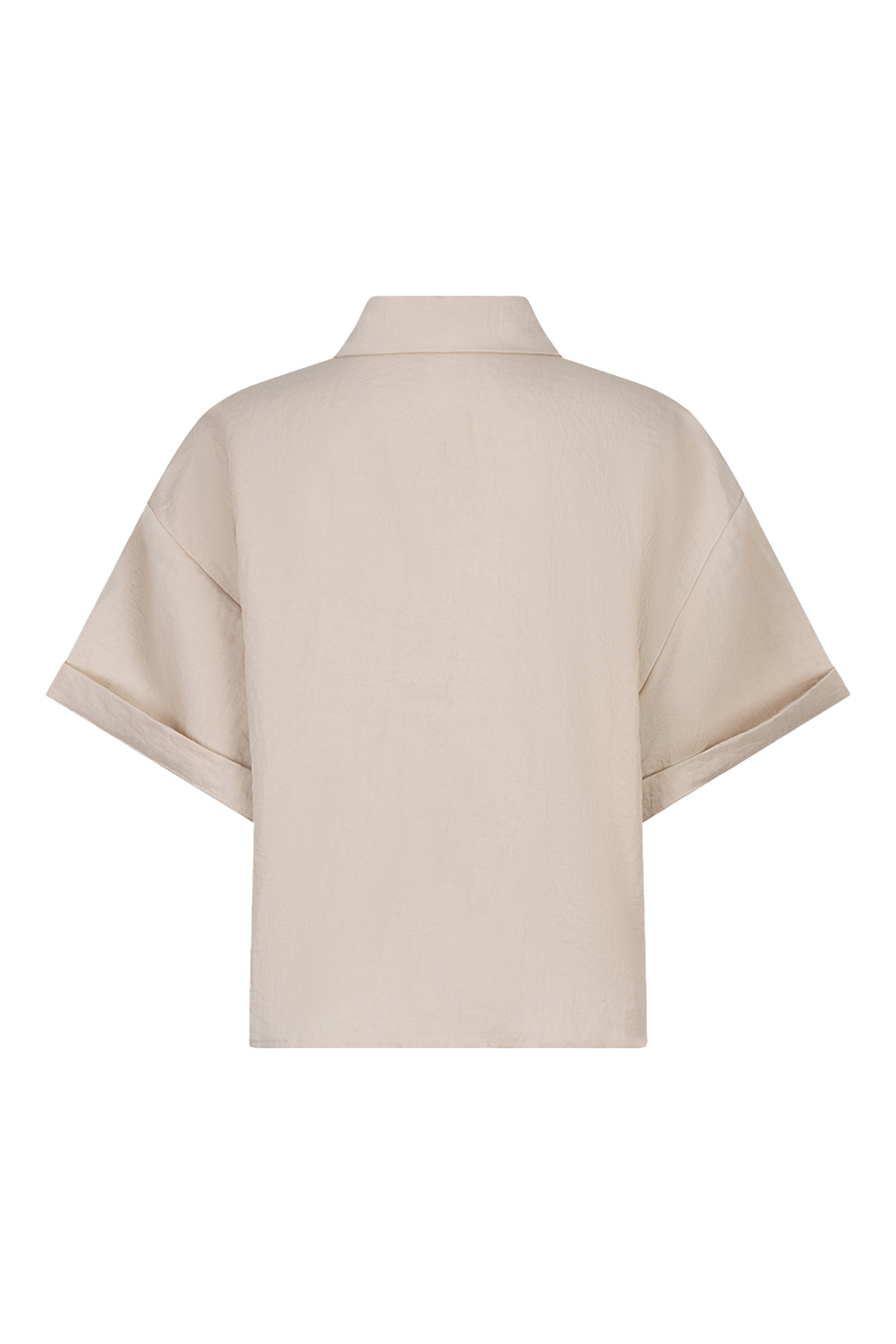 Dames blouse korte mouw ecru