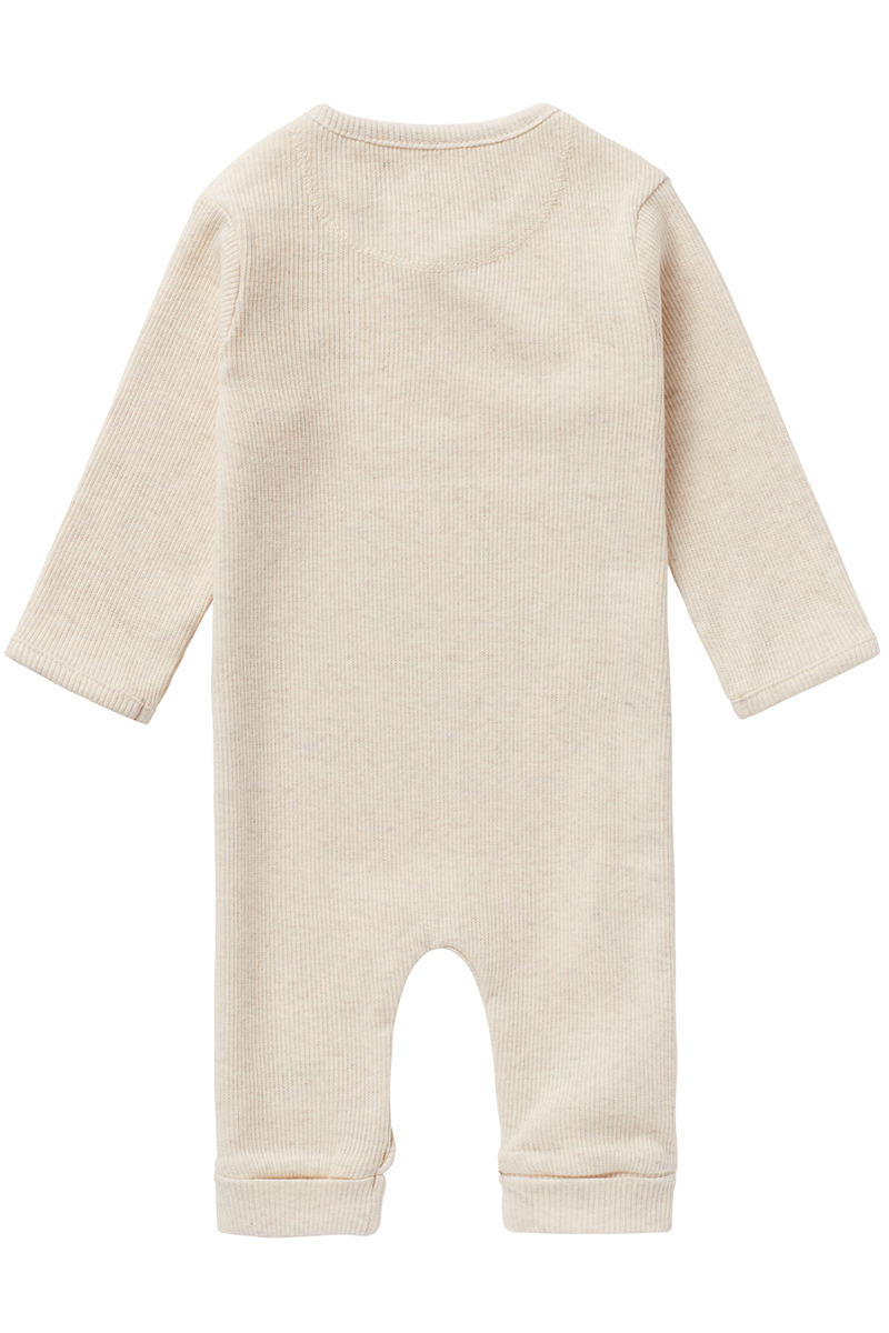 Noppies Baby U Playsuit LS Rib Nevis bruin/beige-1 3