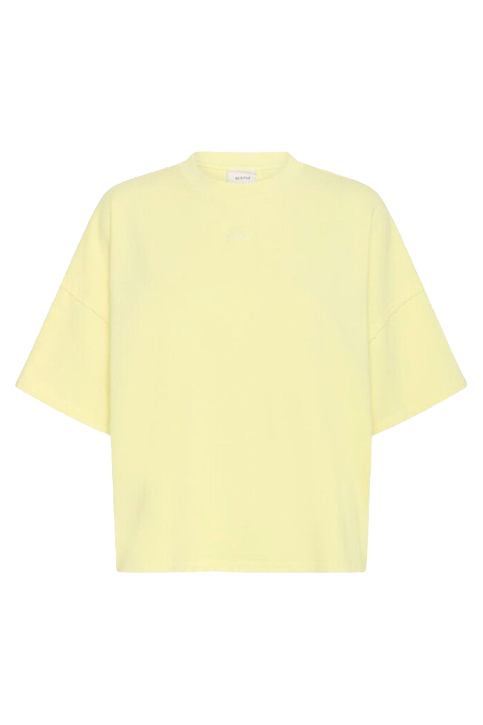 Dames t-shirt korte mouw geel