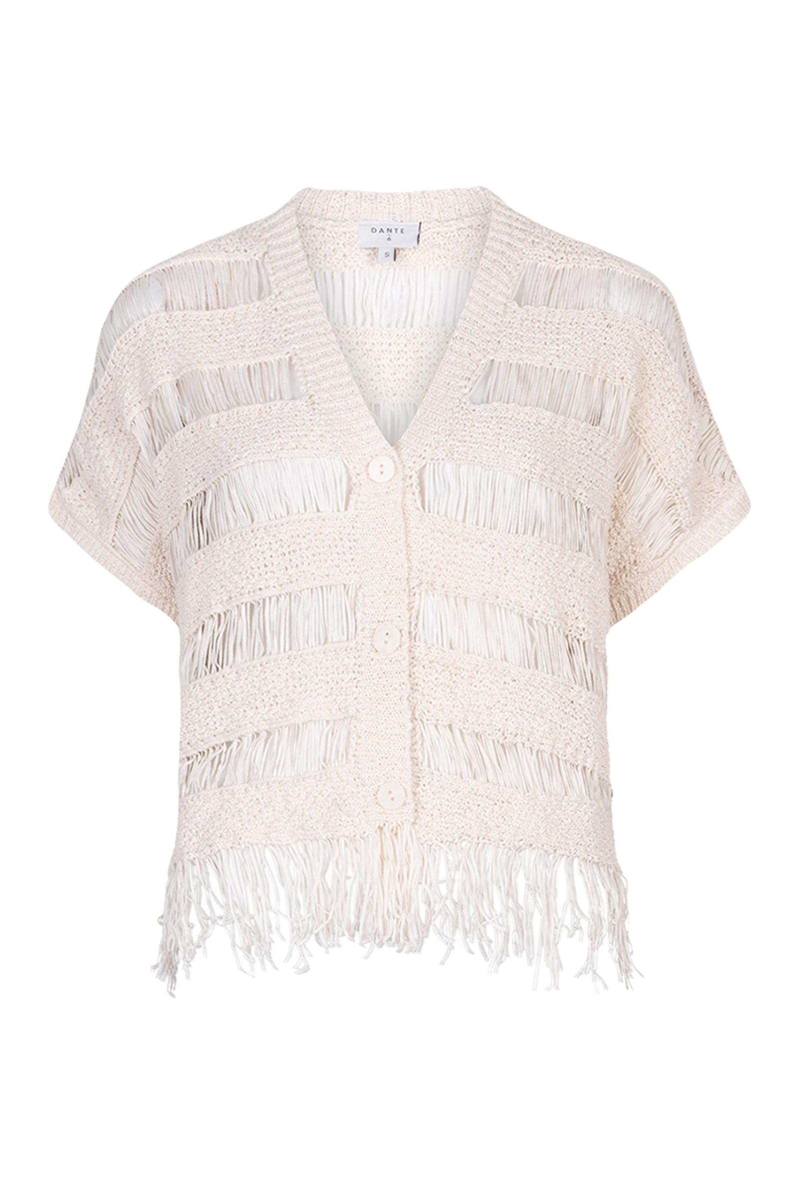 Dames vest ecru