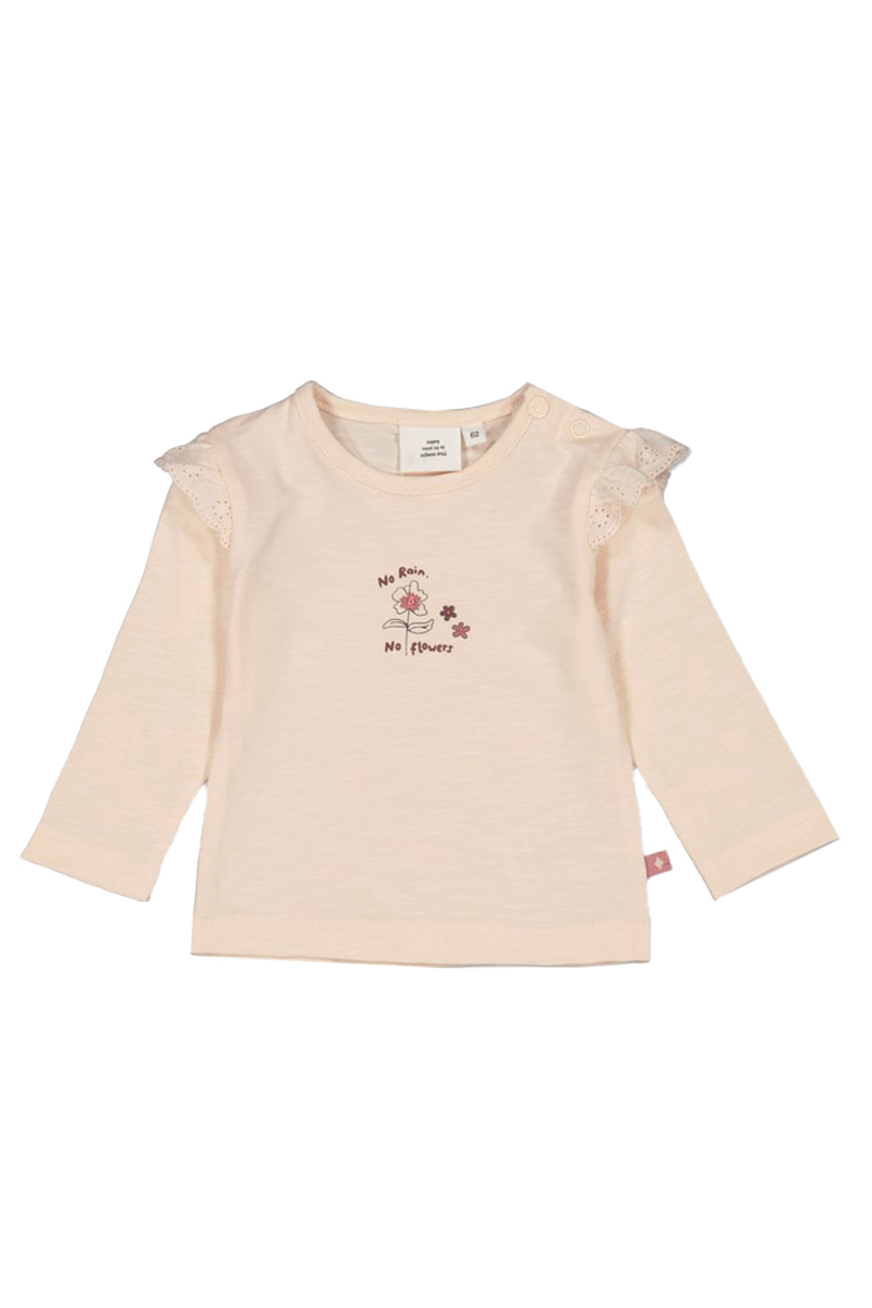 Baby t-shirt lange mouw ecru