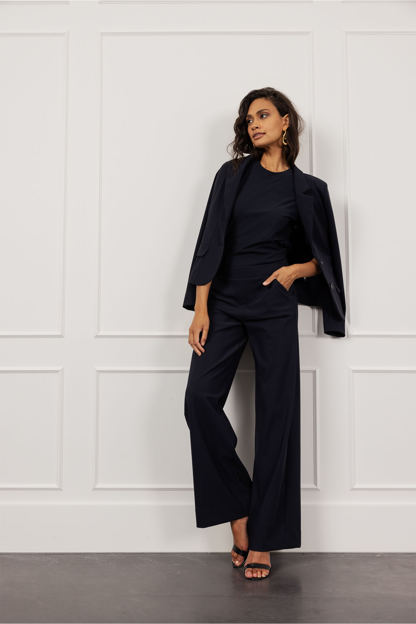 Studio Anneloes Lexie bonded trousers Blauw-1 4