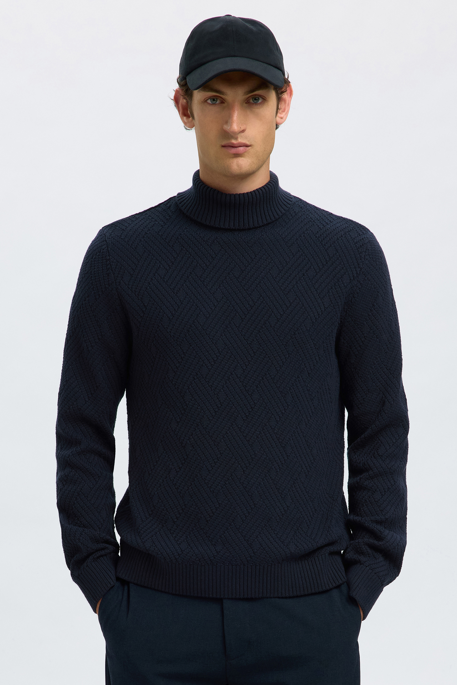 Heren trui blauw