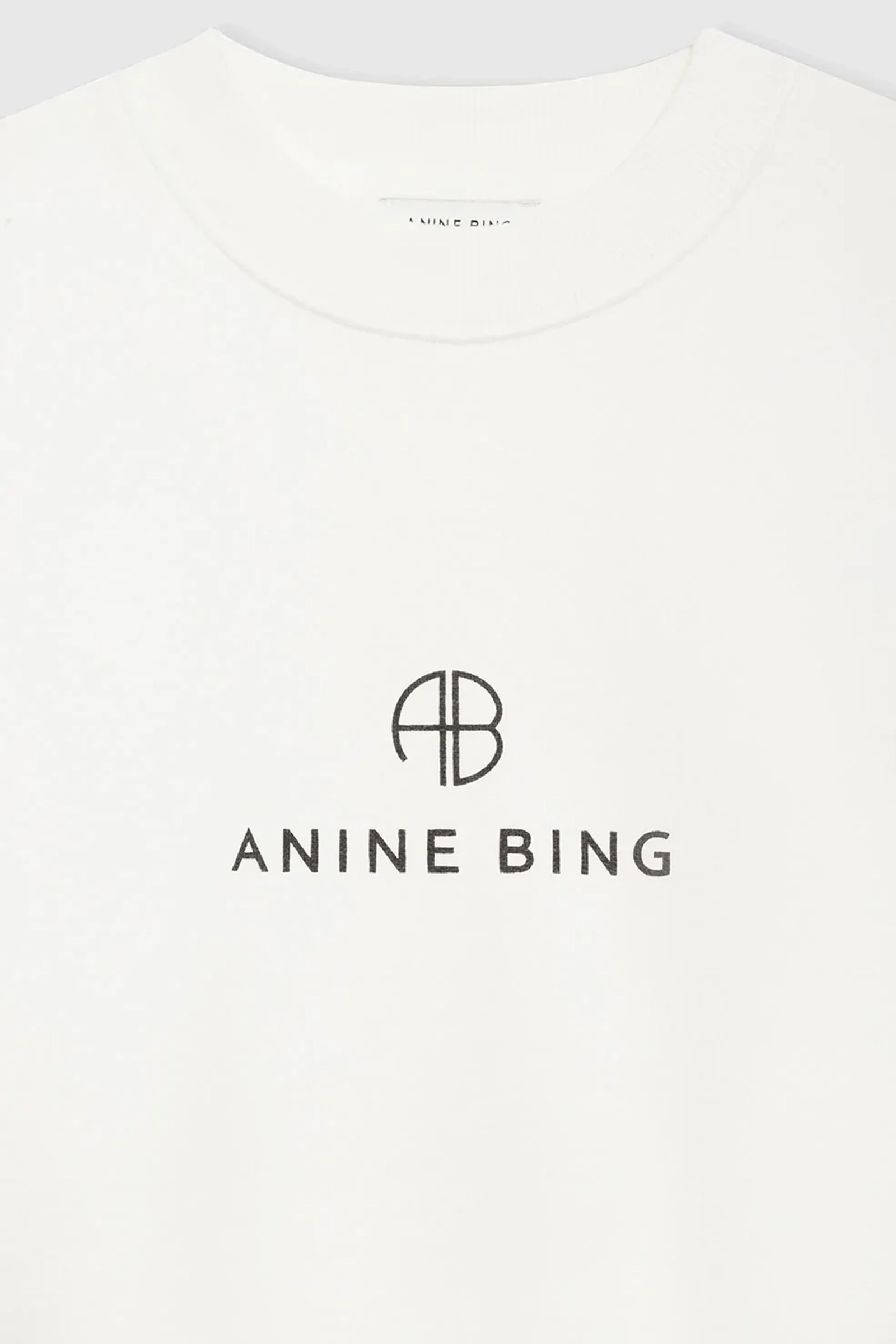 Anine Bing Jaci sweatshirt Ecru-1 2