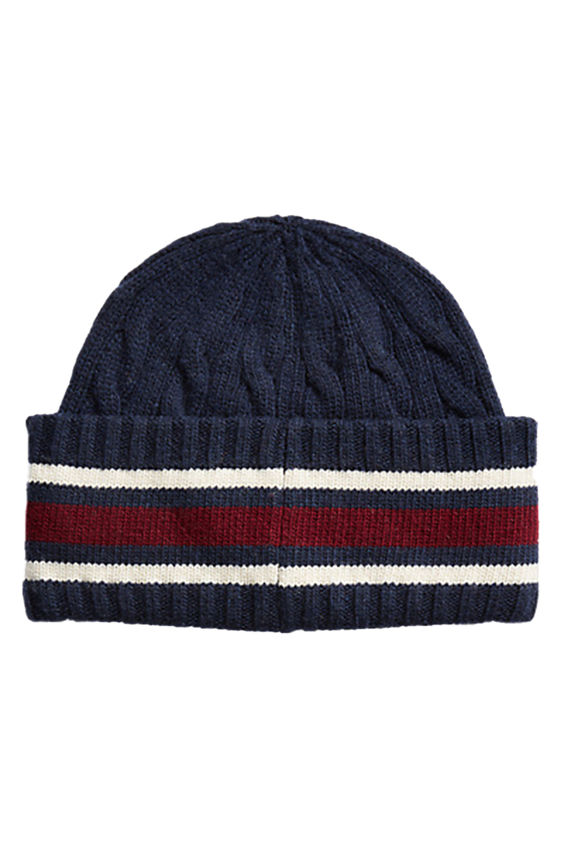 Heren muts blauw