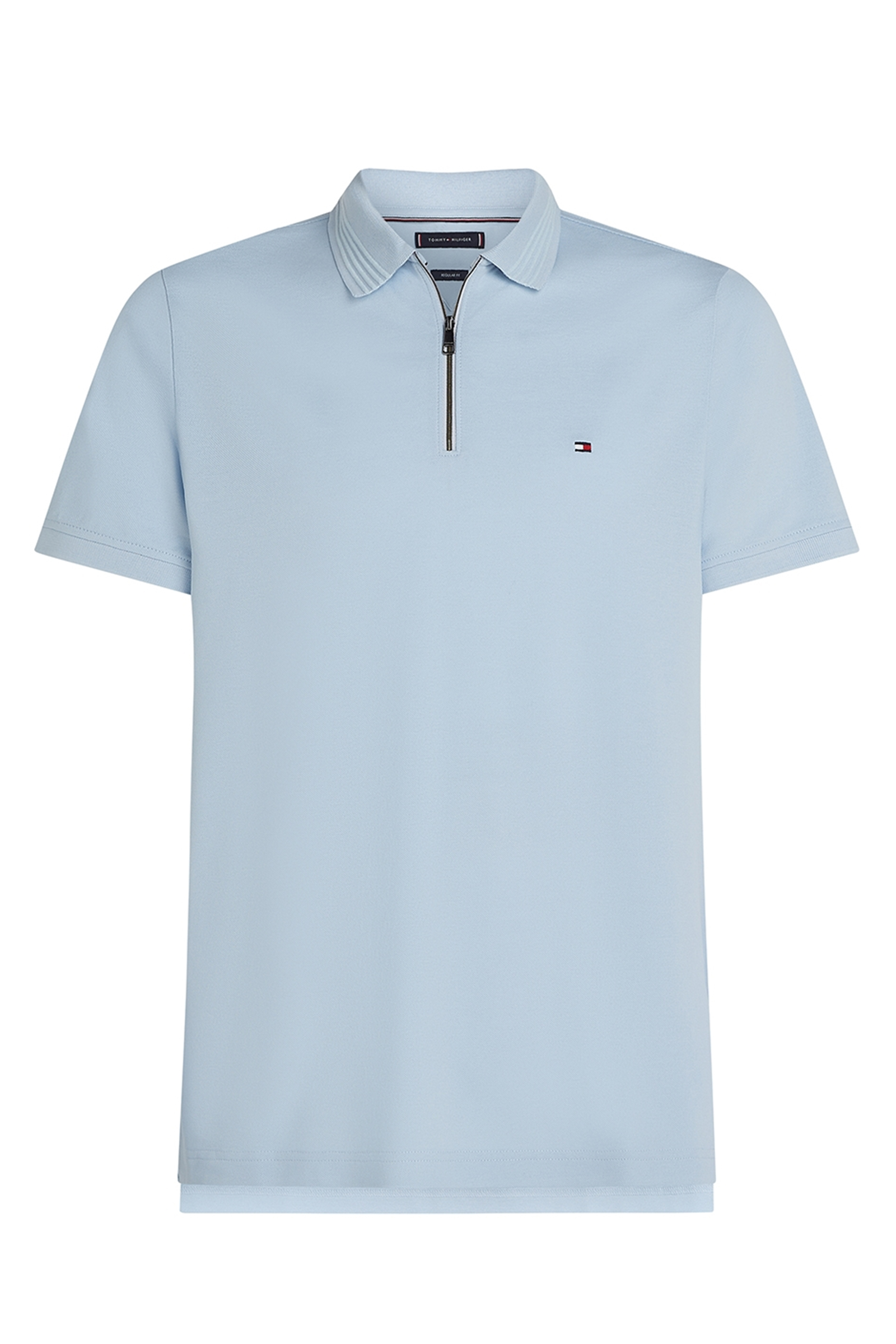 Heren polo korte mouw blauw