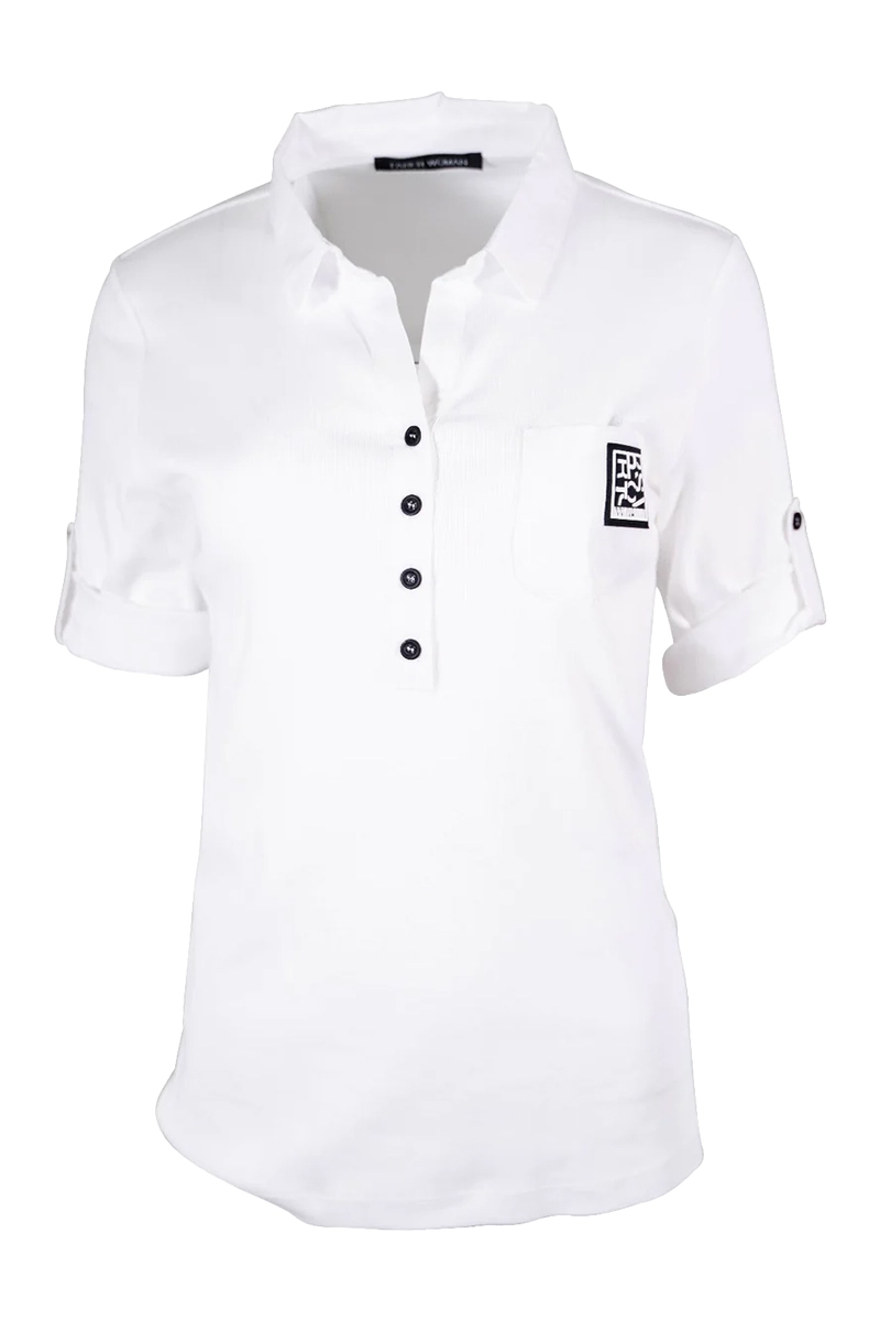 Faber Woman Dames t-shirt korte mouw Wit-1 1