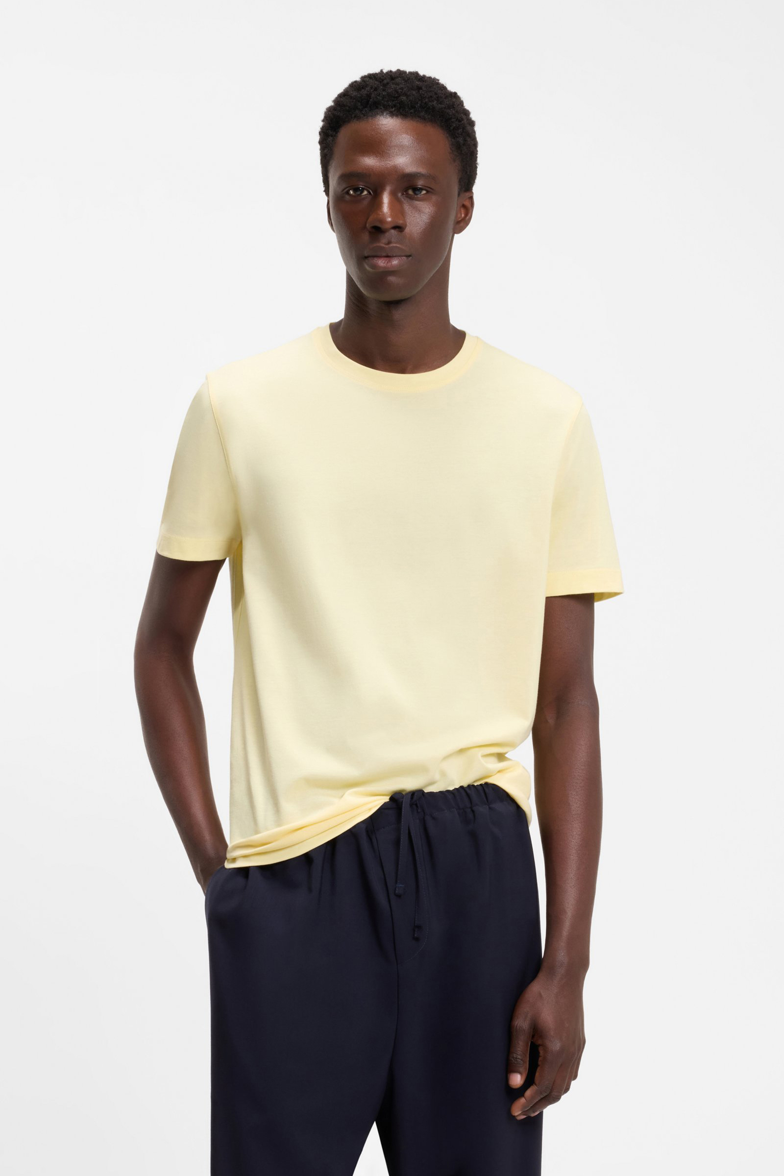 Heren t-shirt kortemouw bruin
