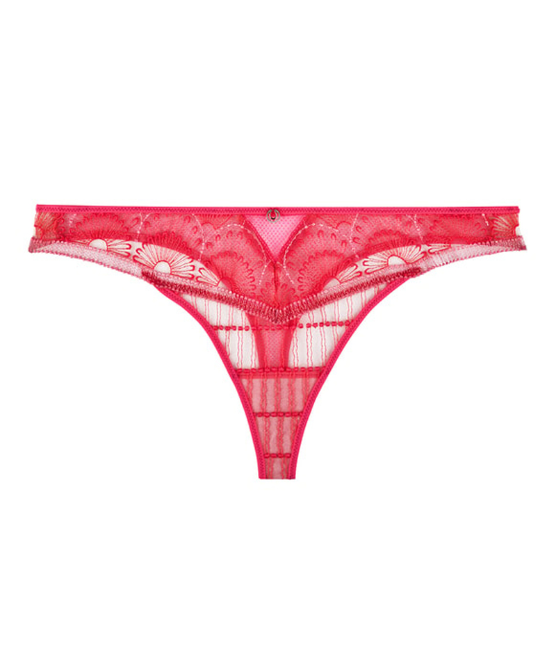 Lingerie dames string rose