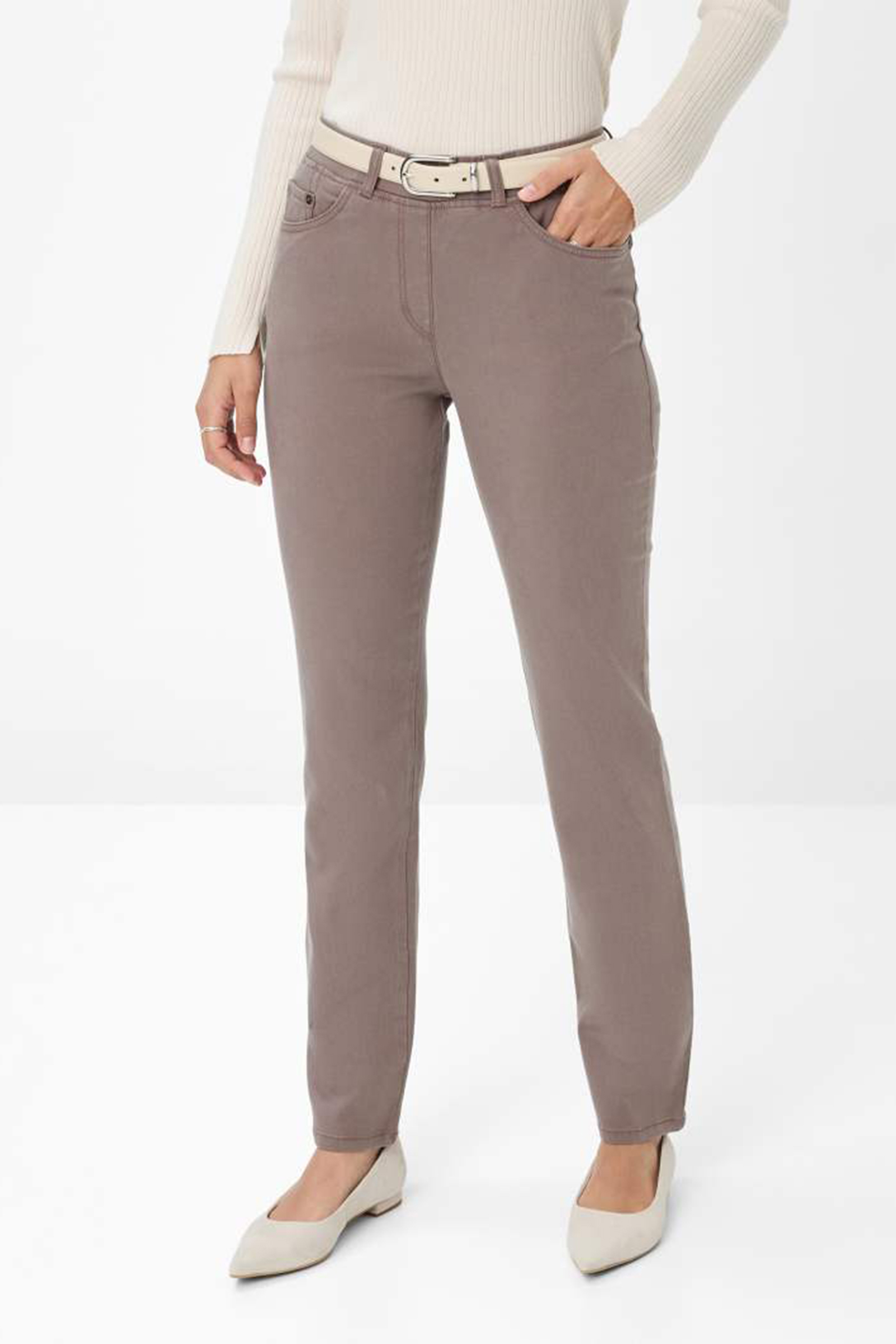 Dames broek bruin