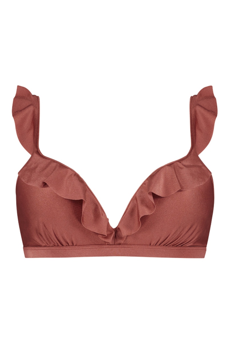 Bad/beach dames bikini top bruin