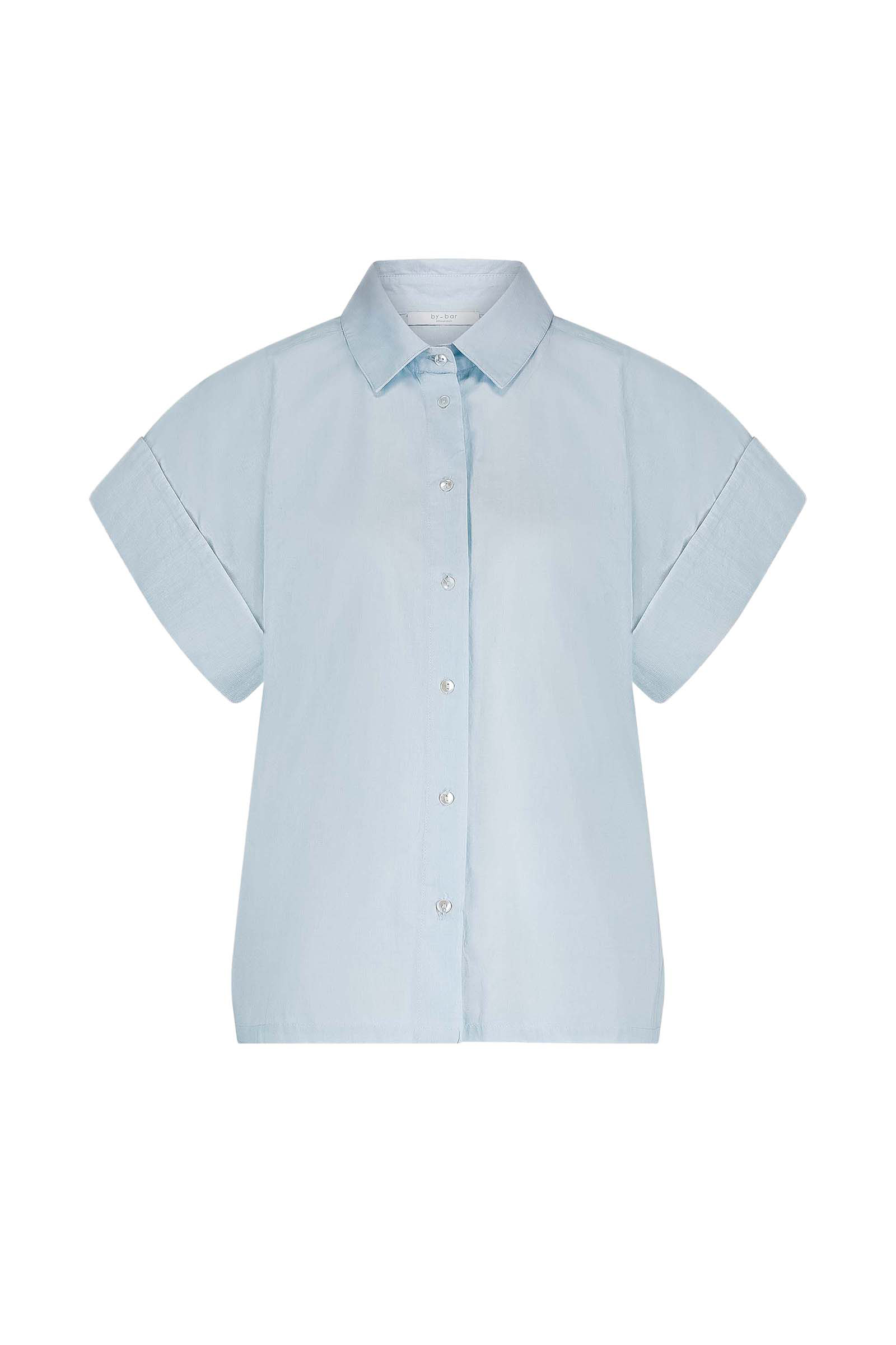 Dames blouse lange mouw blauw
