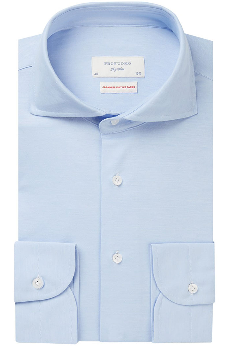 Heren overhemd lm casual blauw