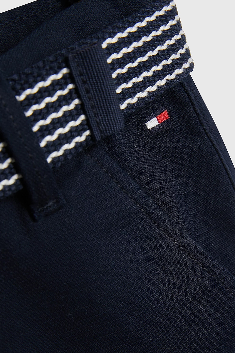Tommy Hilfiger essential belted chino shorts Blauw-1 2
