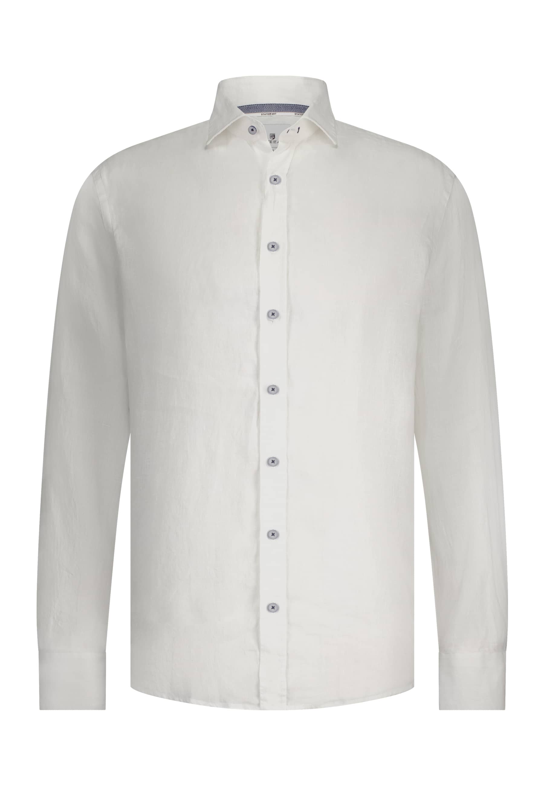 Heren overhemd lm casual ecru