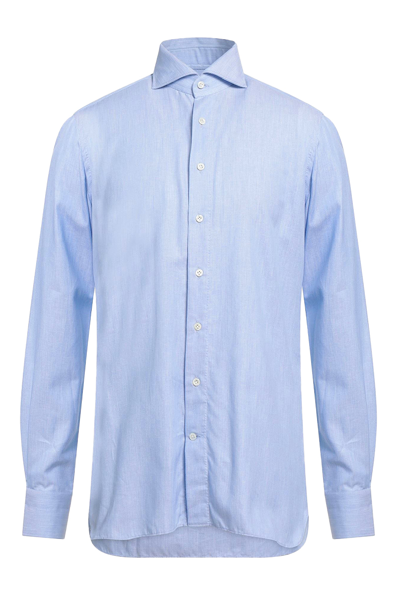 Heren overhemd lm dressual blauw