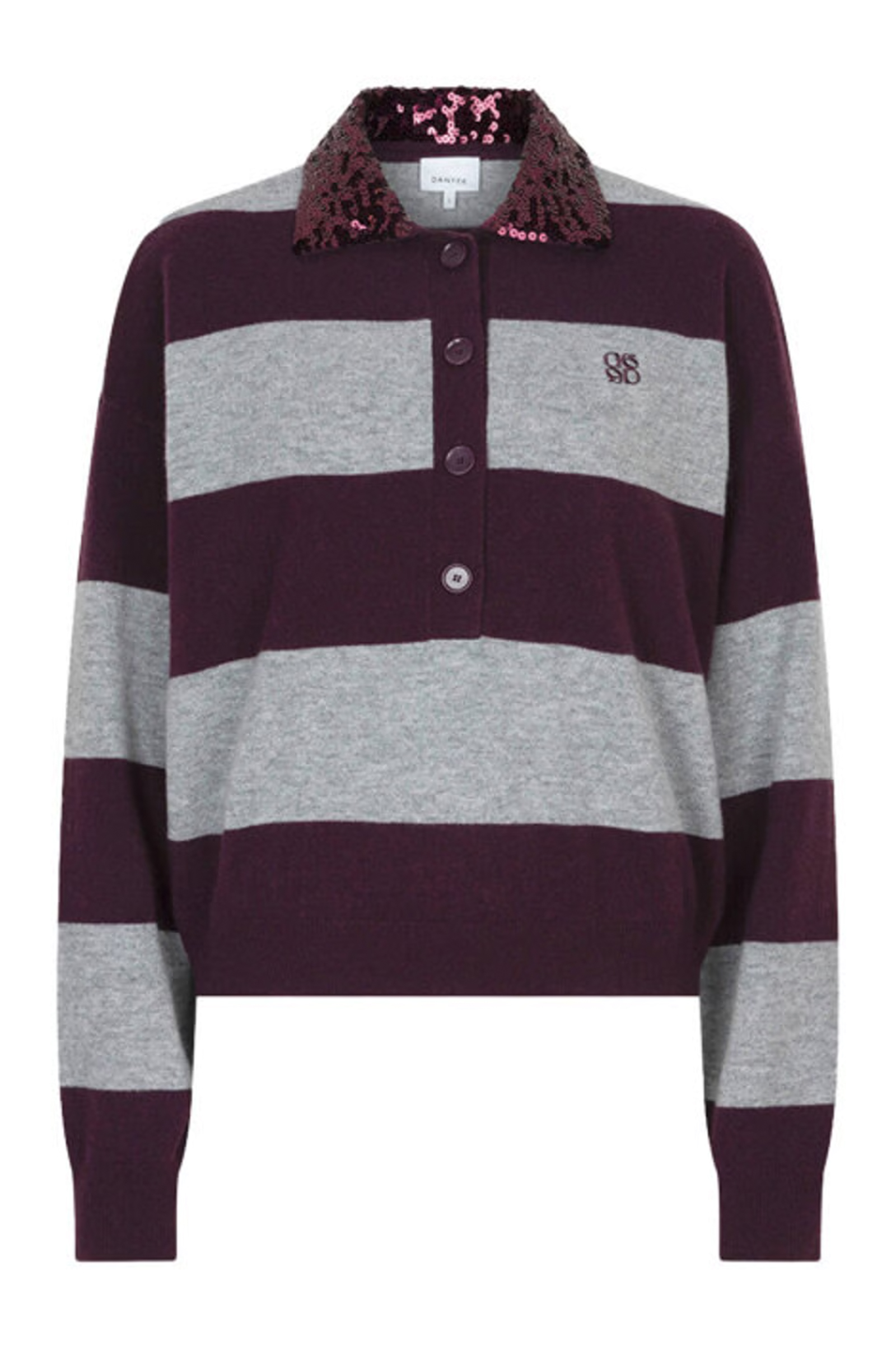 Dames polo grijs