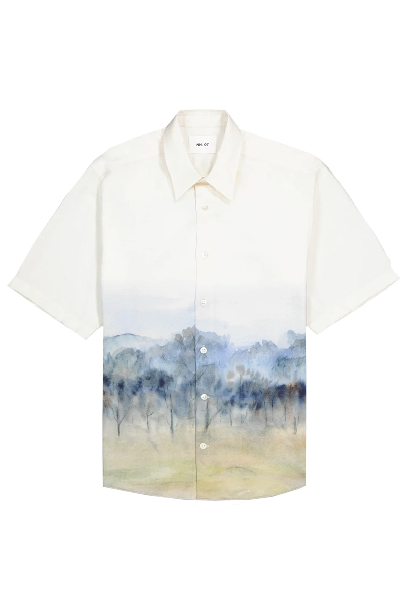 Heren overhemd km casual wit