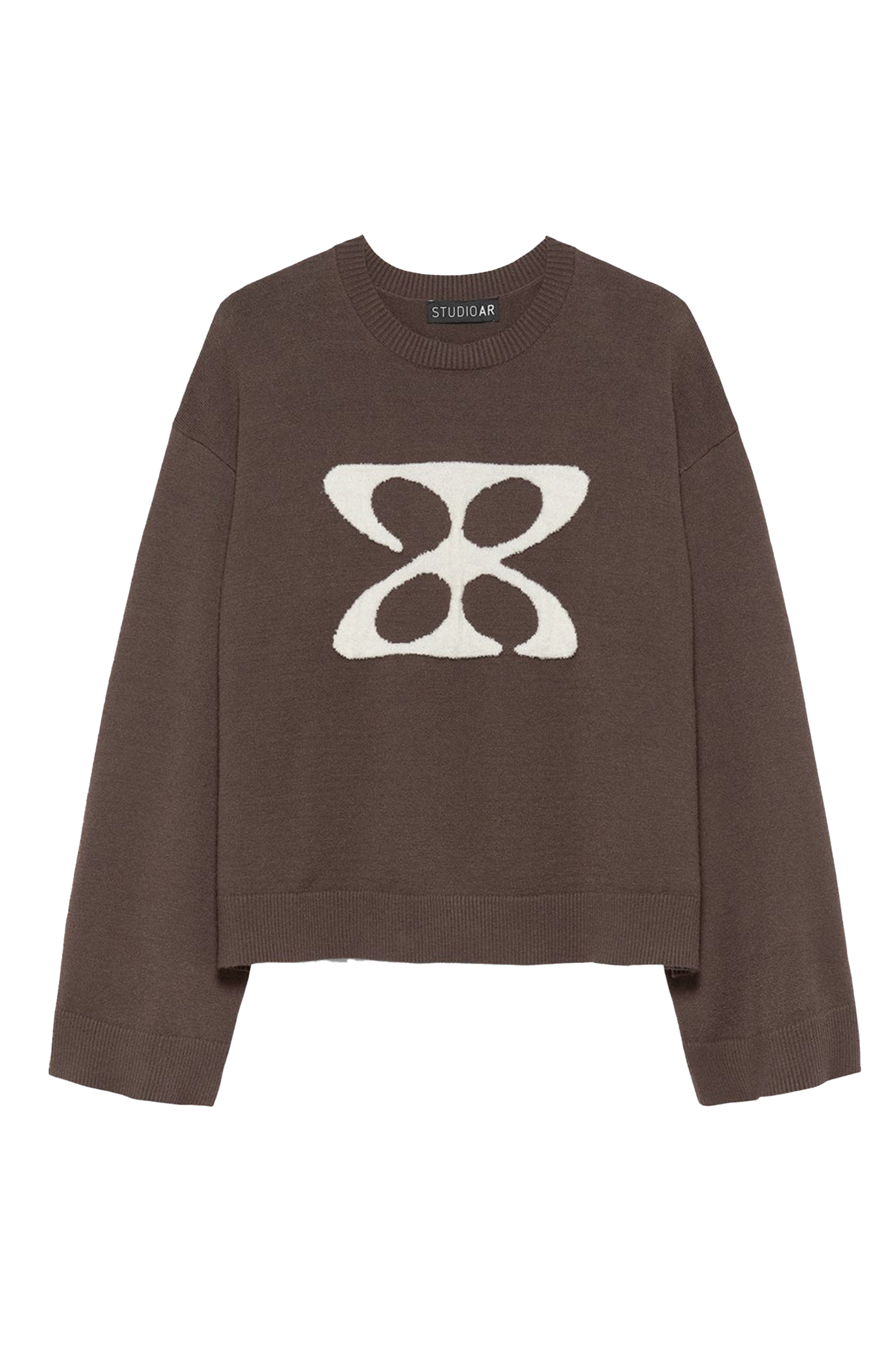 Dames top bruin