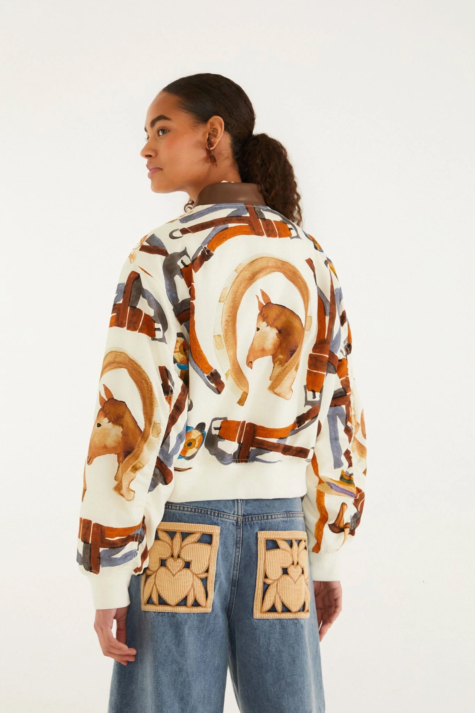 Dames blazer ecru