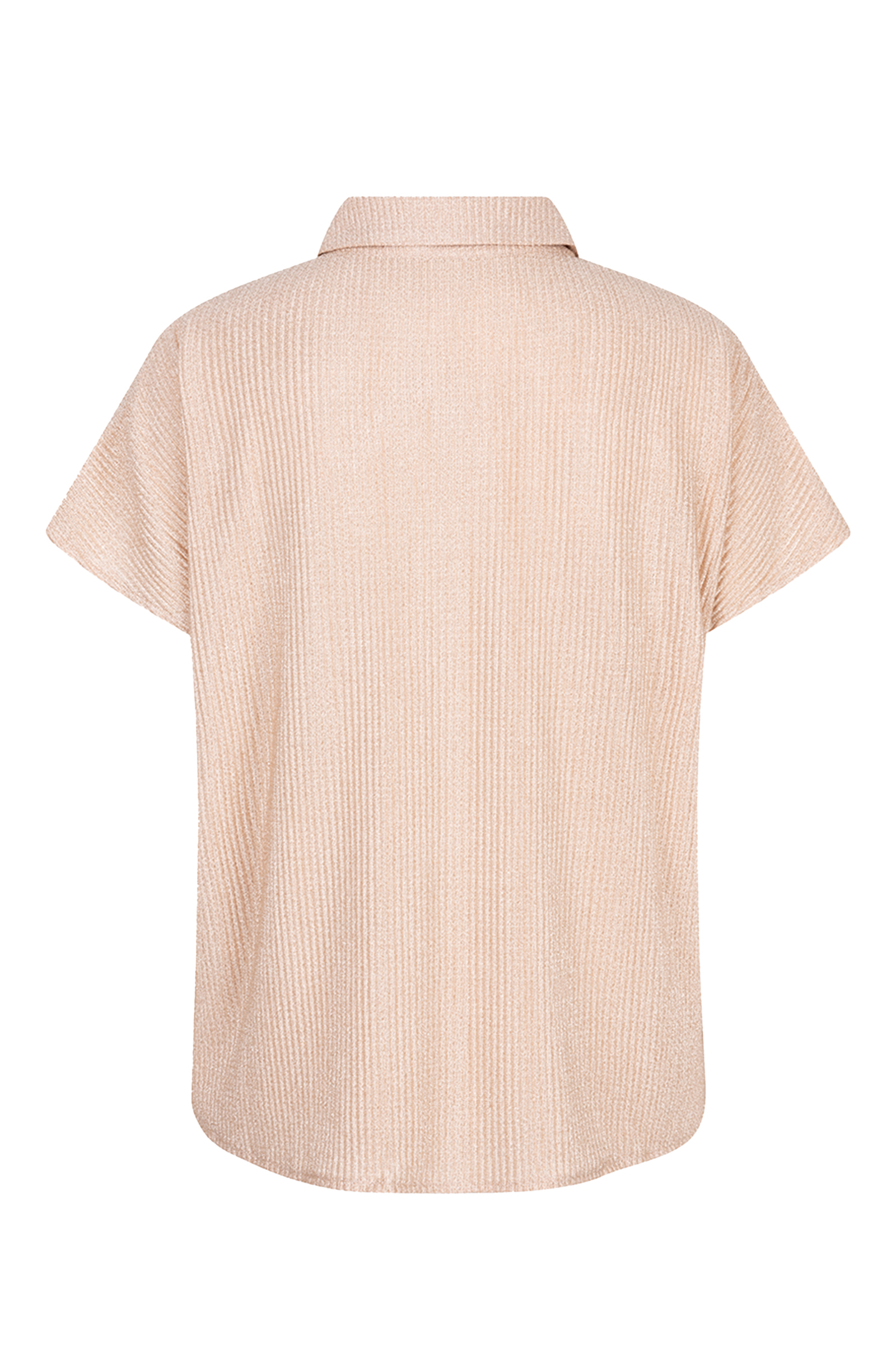 Esqualo Blouse plisse glitter Rose-1 3